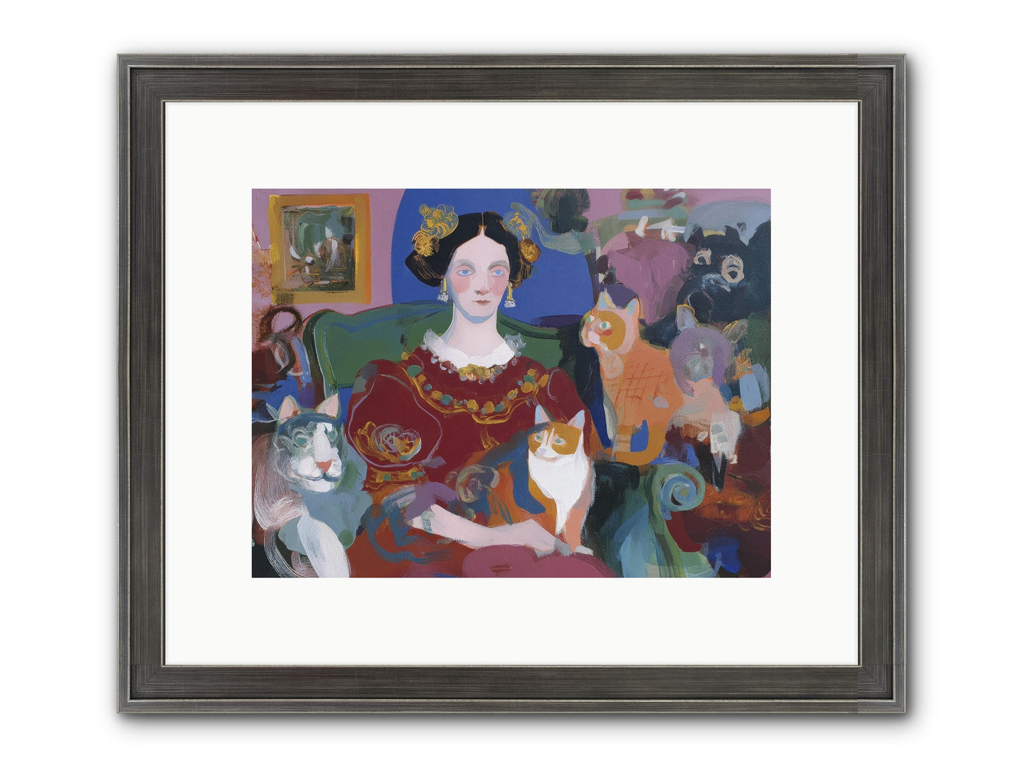 The Assembly Framed Print - Slimwoods Black/Silver 12x9