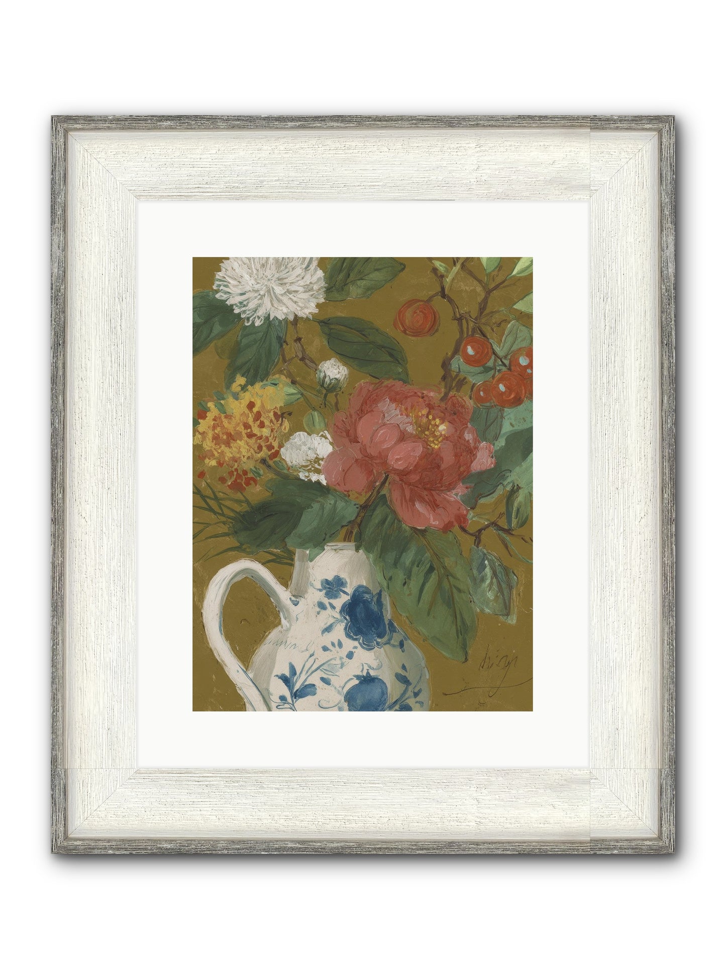 The Atelier Agenda Framed Print - Driftwood White 12x16