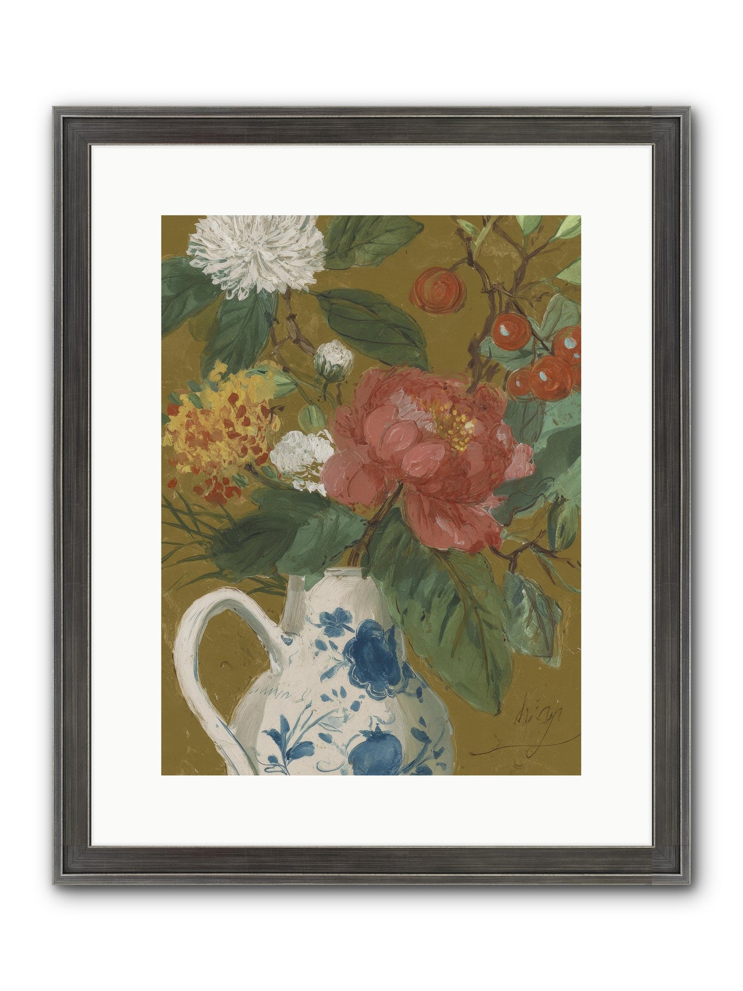 The Atelier Agenda Framed Print - Slimwoods Black/Silver 12x16