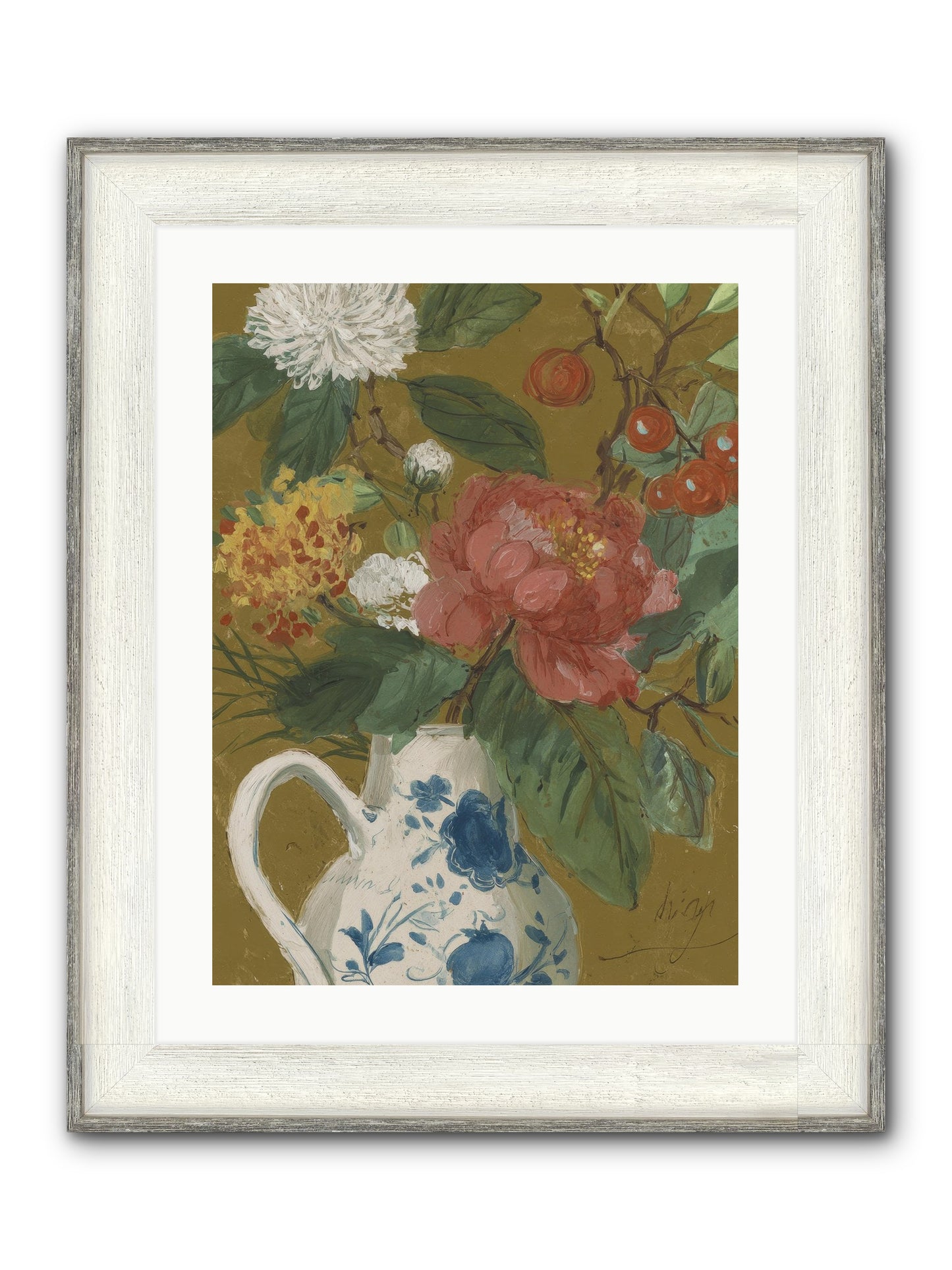 The Atelier Agenda Framed Print - Driftwood White 18x24