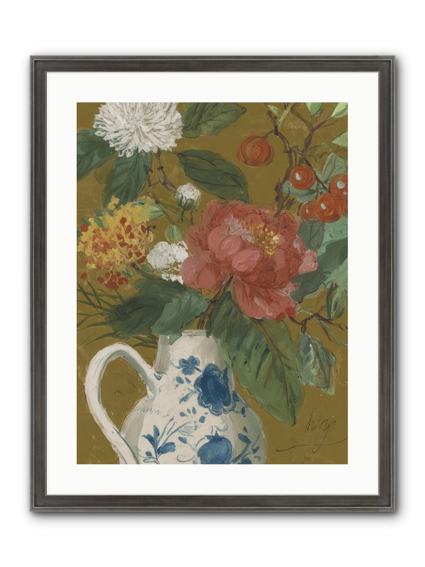 The Atelier Agenda Framed Print - Slimwoods Black/Silver 18x24