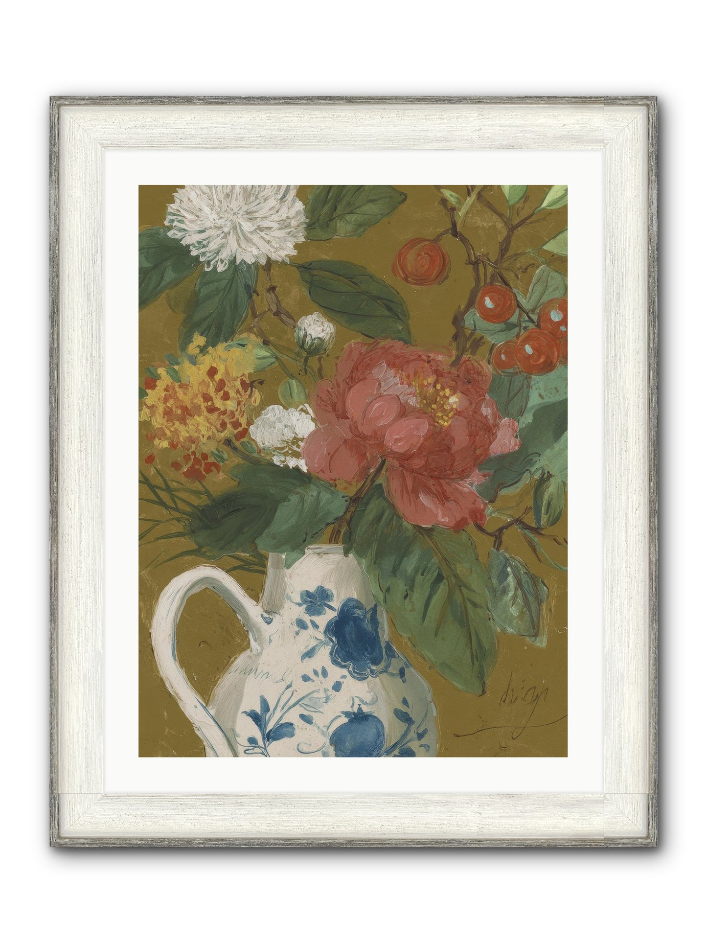 The Atelier Agenda Framed Print - Driftwood White 24x32
