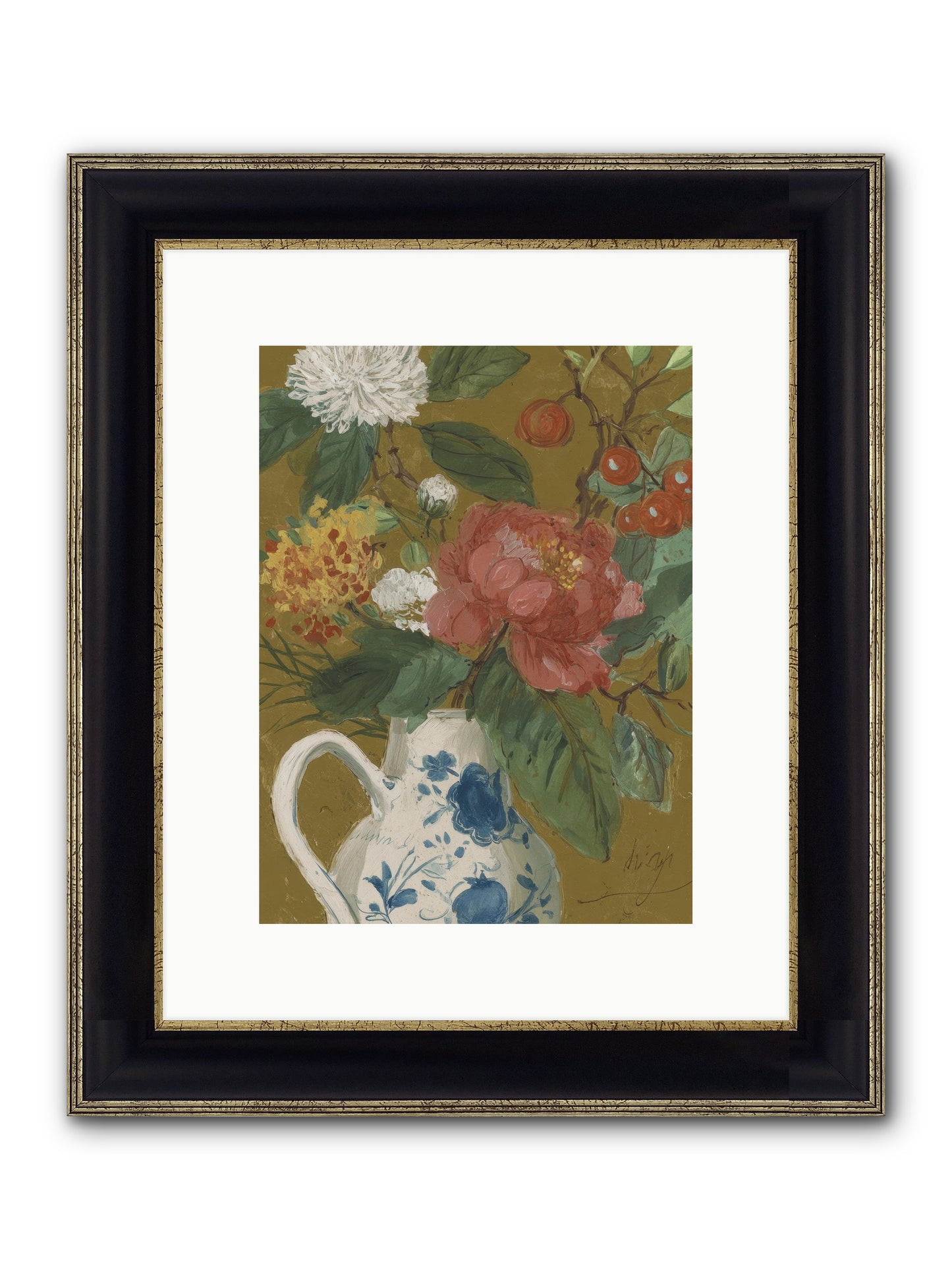 The Atelier Agenda Framed Print - Black & Gold 9x12