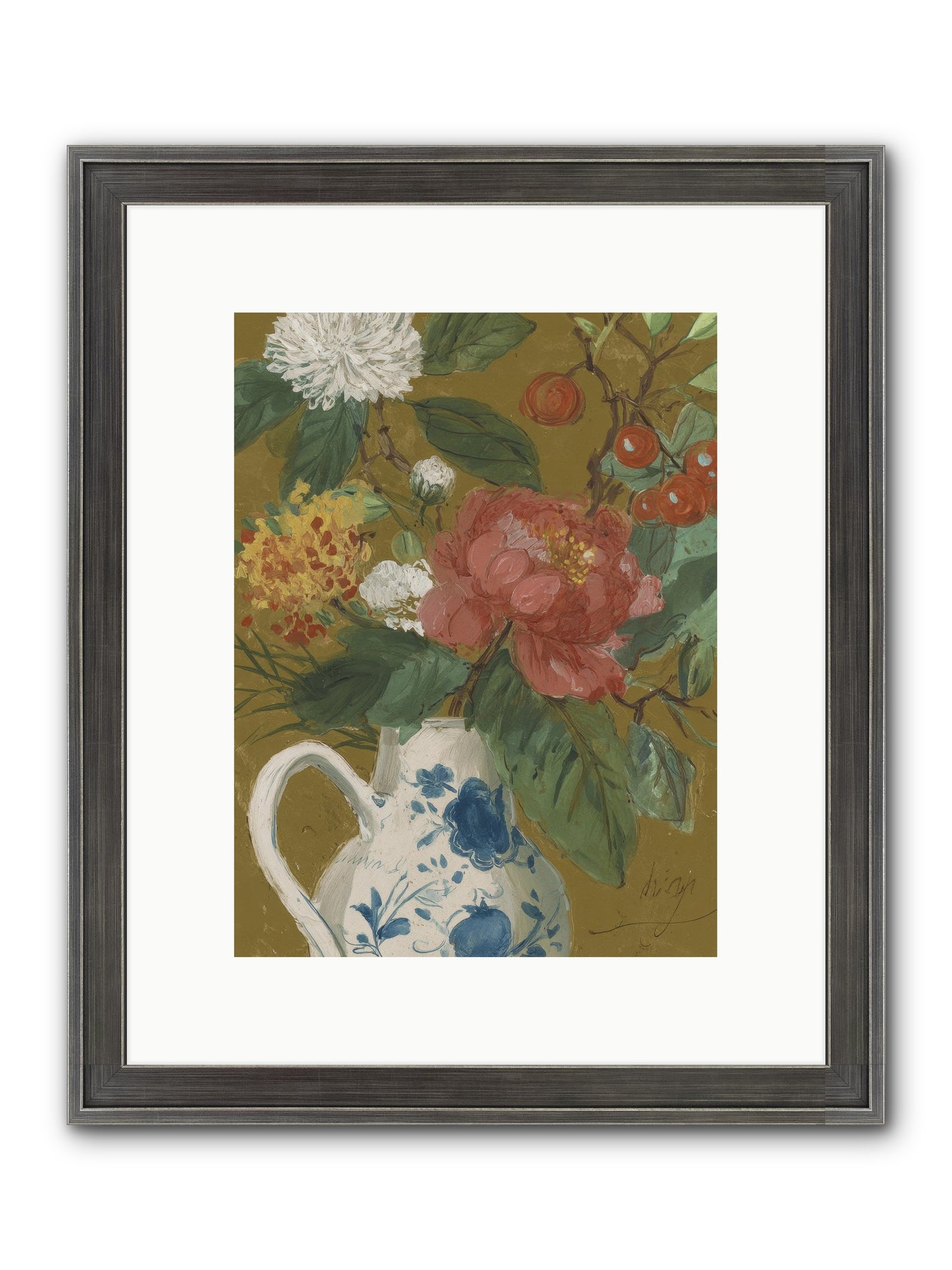 The Atelier Agenda Framed Print - Slimwoods Black/Silver 9x12