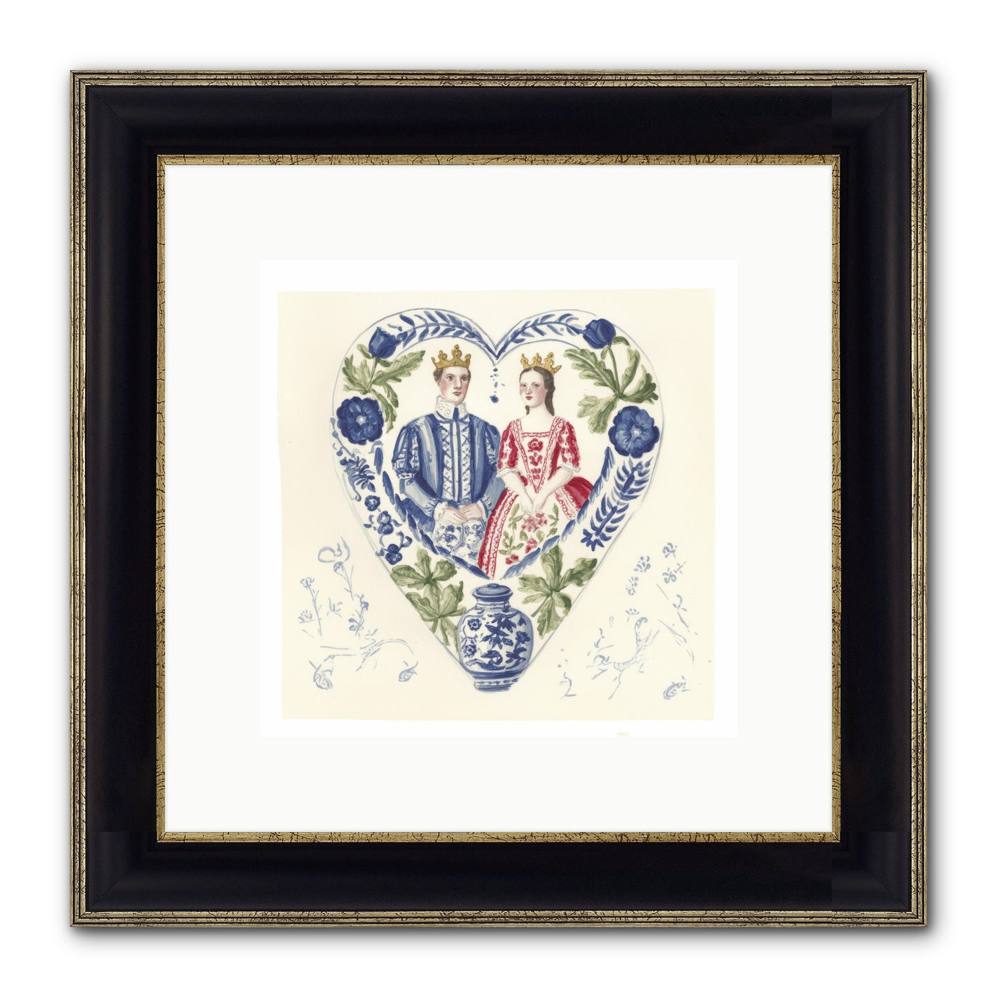 The Atlas Of Us Framed Print - Black & Gold 10x10