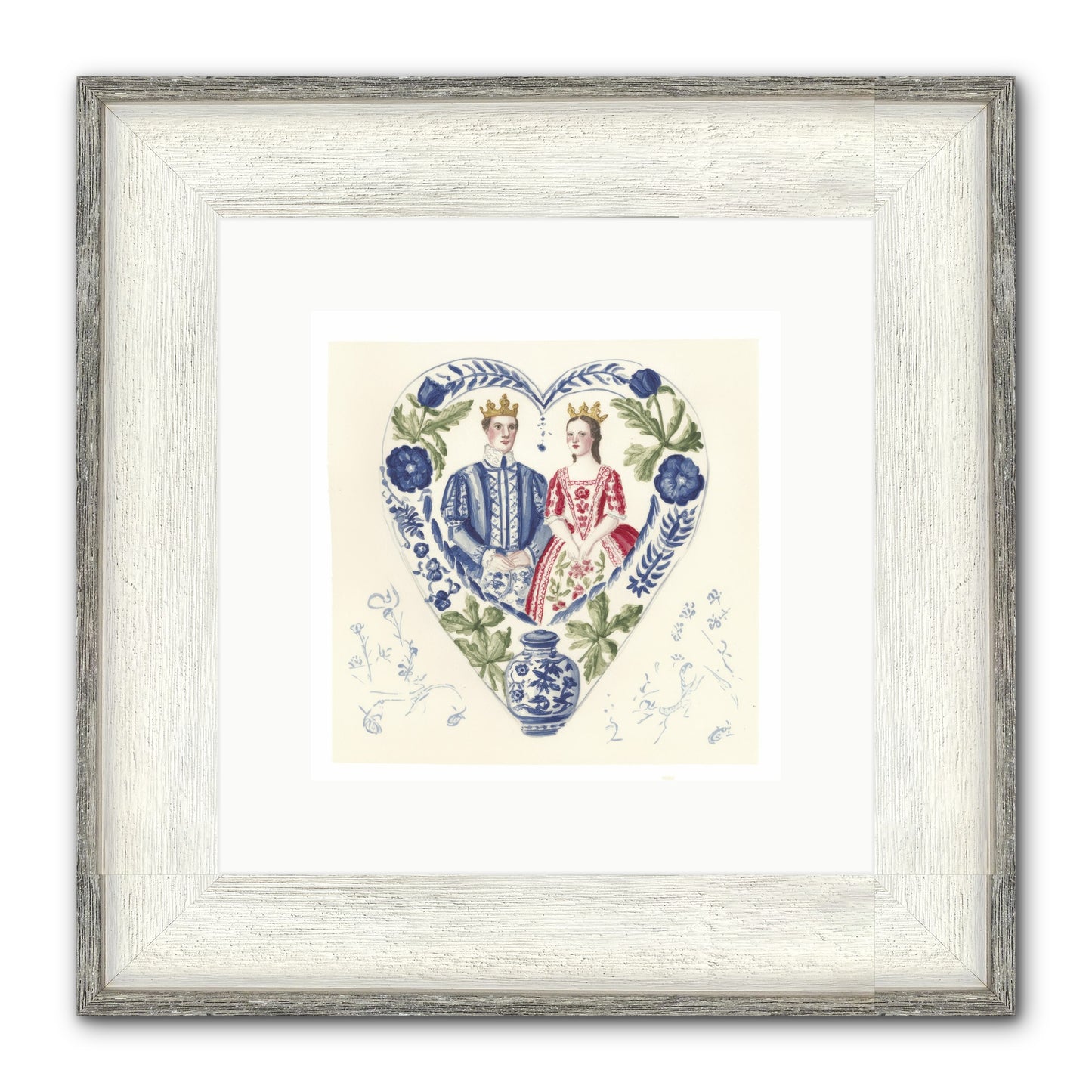 The Atlas Of Us Framed Print - Driftwood White 10x10