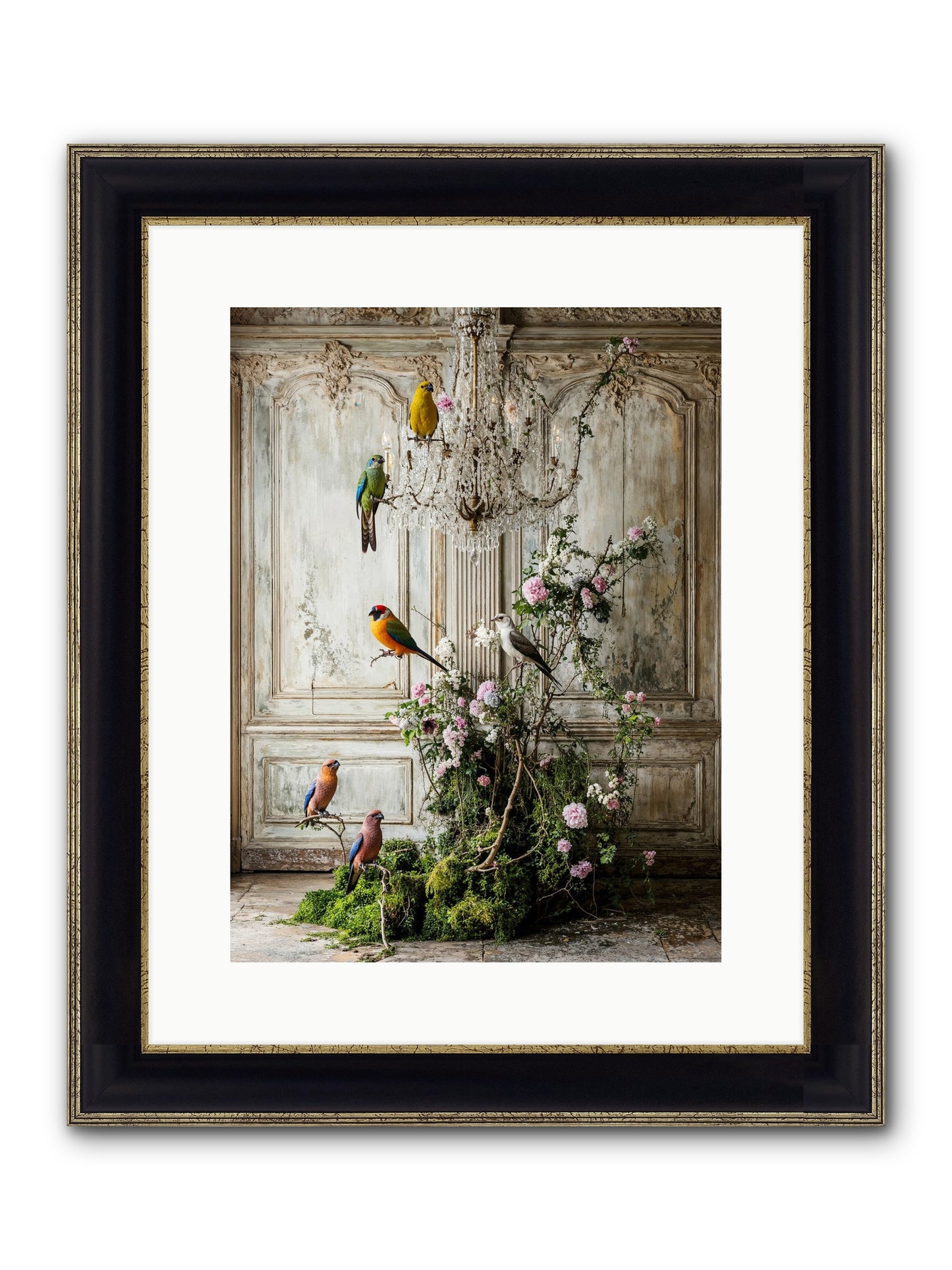The Audacious Chorale Framed Print - Black & Gold 12x16