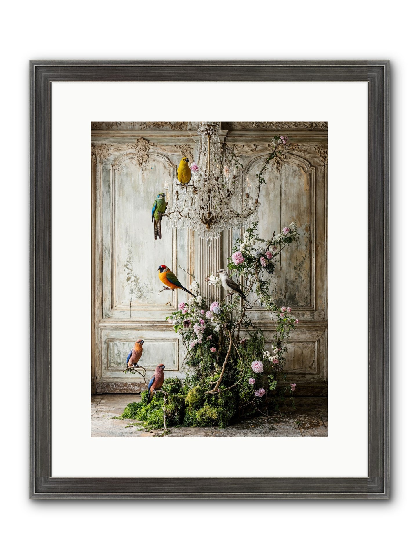The Audacious Chorale Framed Print - Slimwoods Black/Silver 12x16