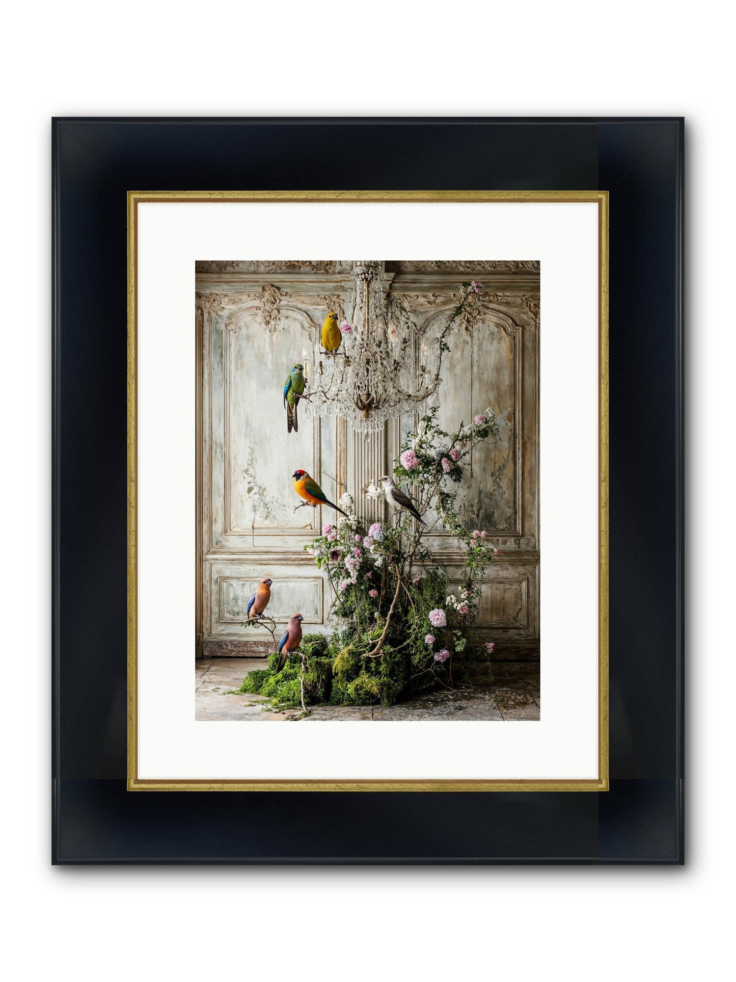 The Audacious Chorale Framed Print - Wide Black w/Gold 12x16