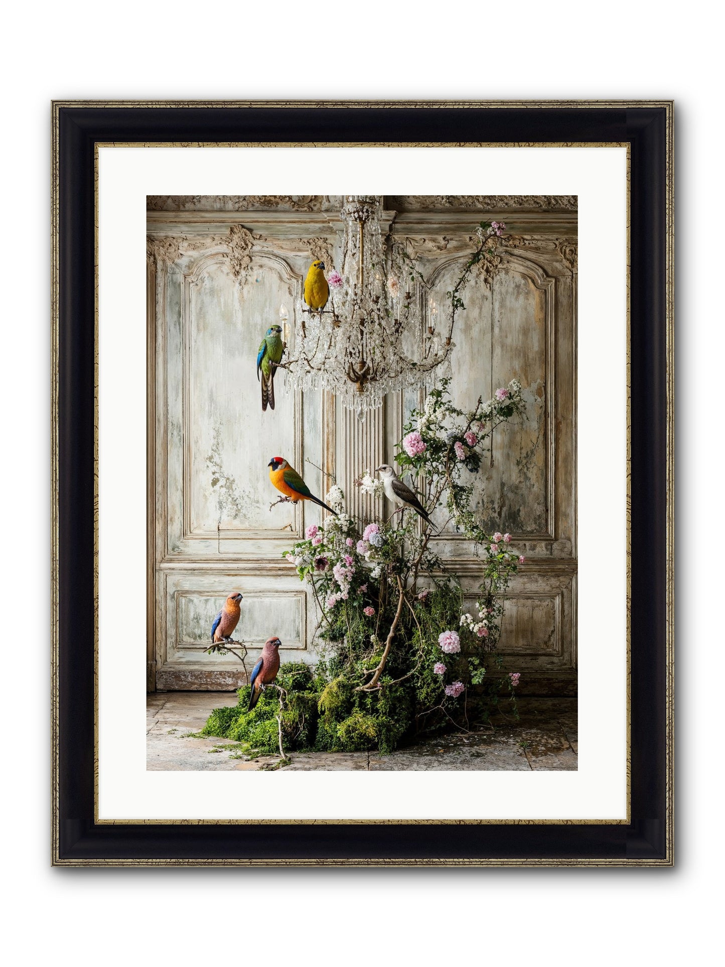 The Audacious Chorale Framed Print - Black & Gold 18x24