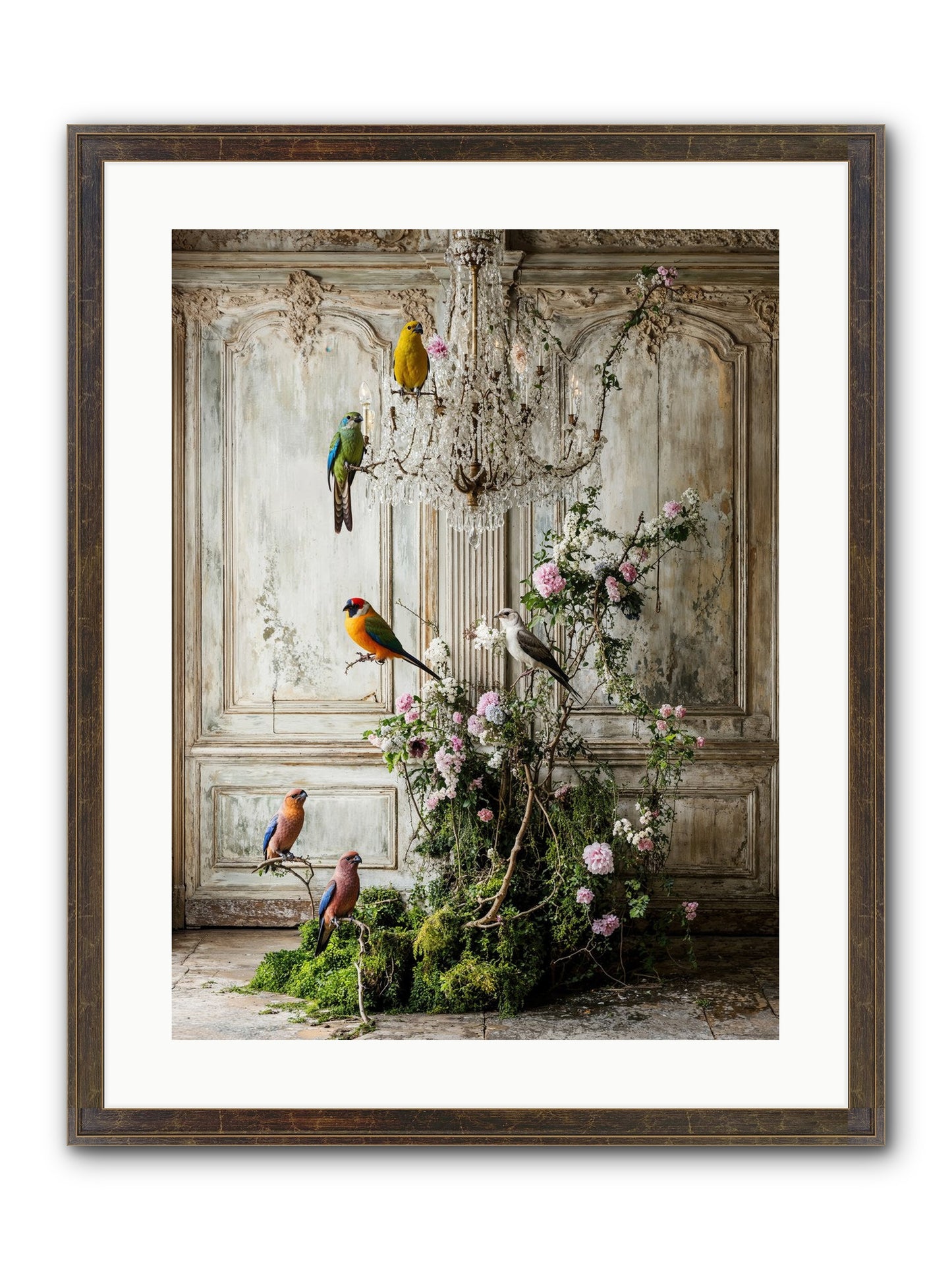 The Audacious Chorale Framed Print - Slimwoods Black/Gold 18x24