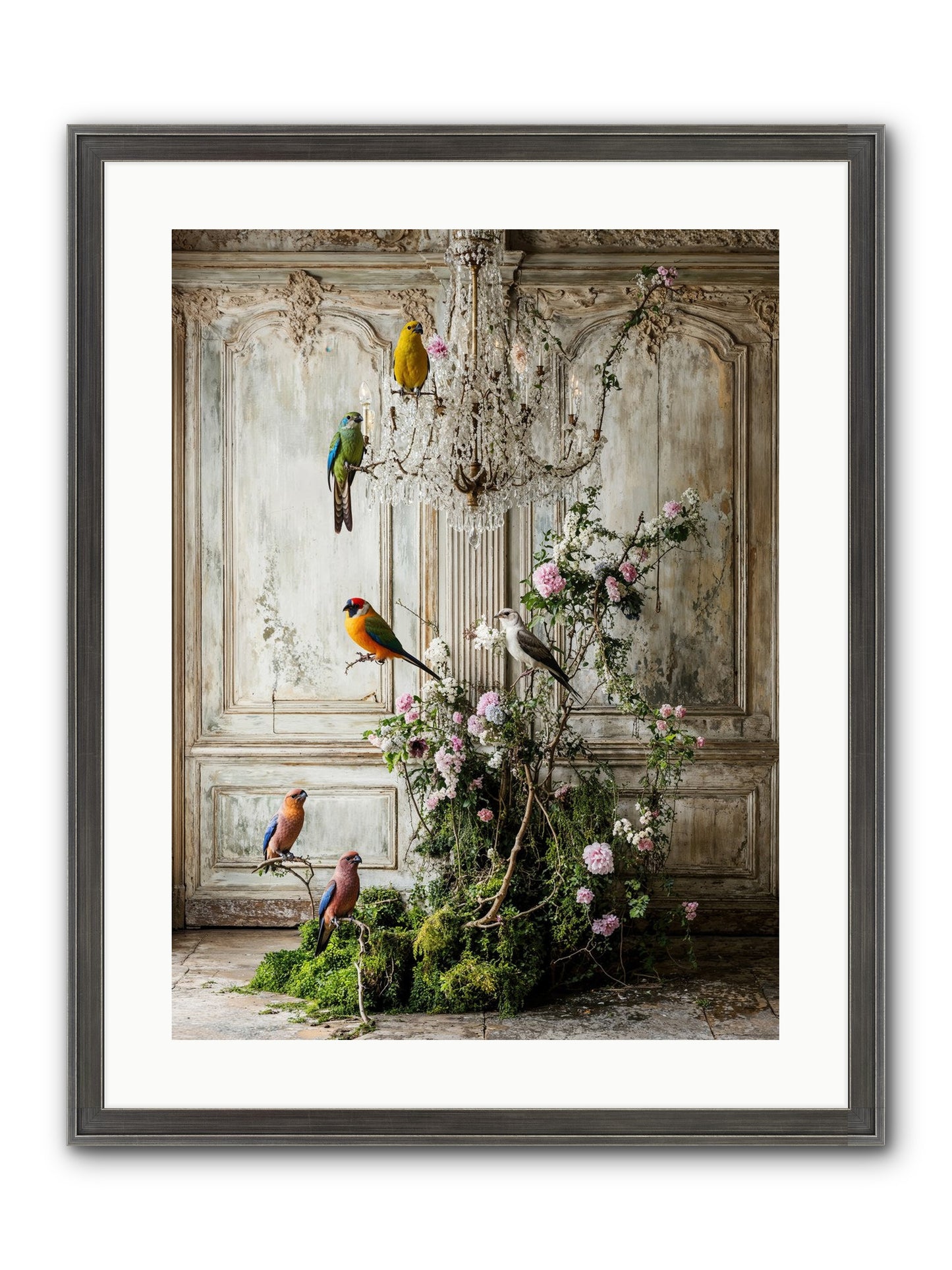 The Audacious Chorale Framed Print - Slimwoods Black/Silver 18x24