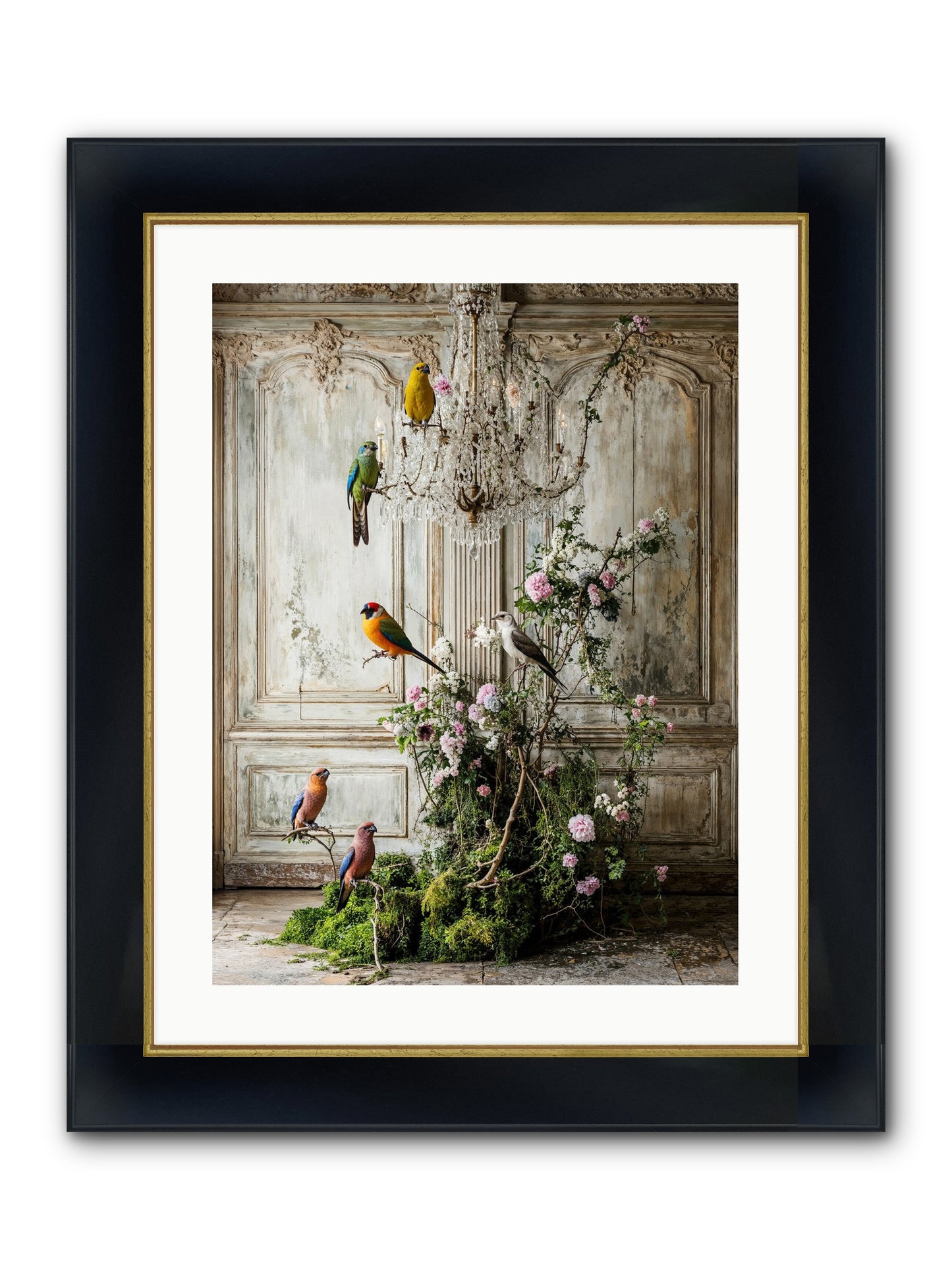 The Audacious Chorale Framed Print - Wide Black w/Gold 18x24