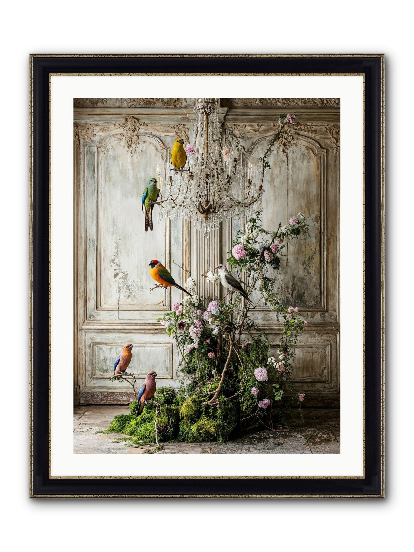 The Audacious Chorale Framed Print - Black & Gold 24x32