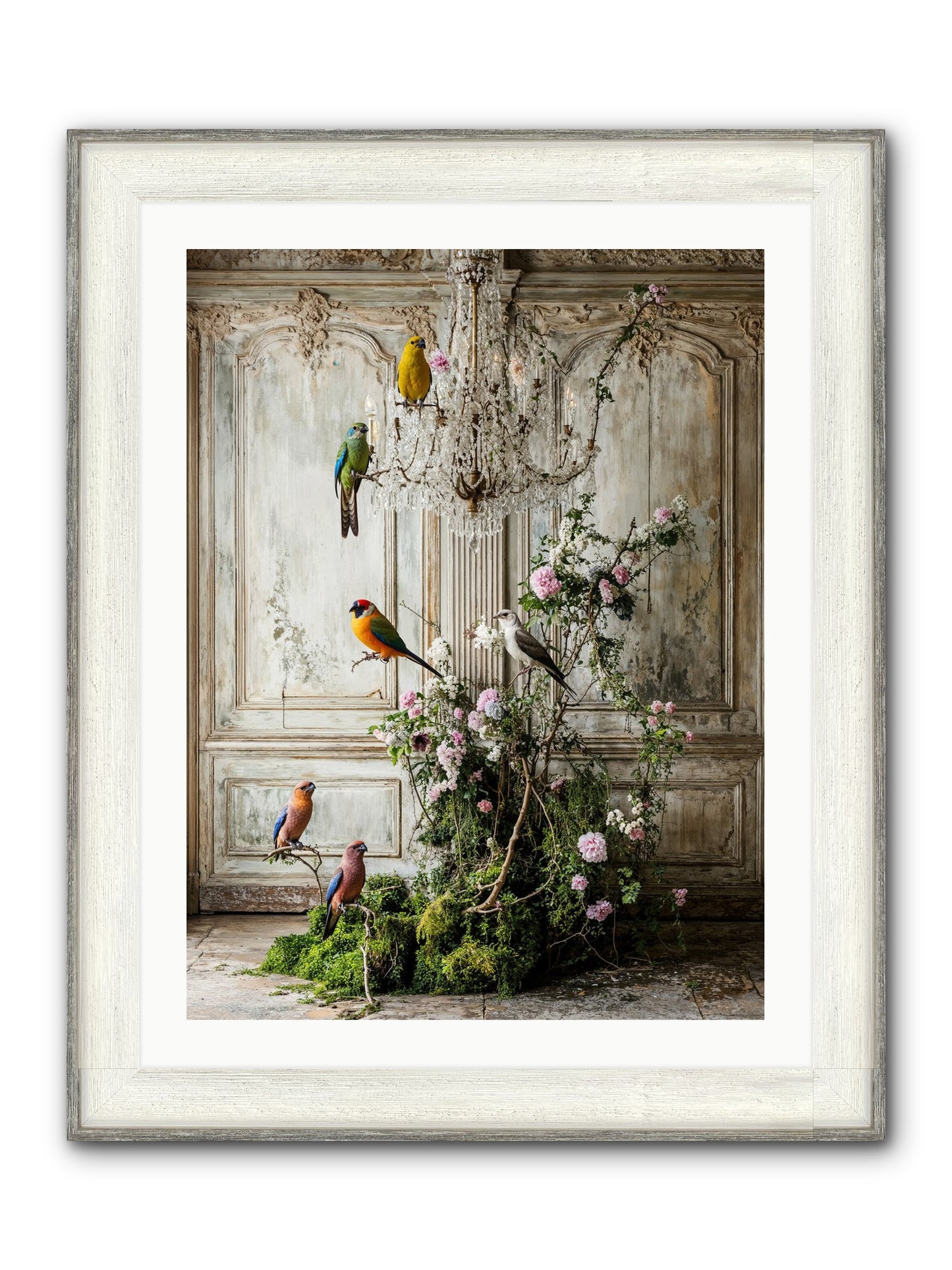 The Audacious Chorale Framed Print - Driftwood White 24x32
