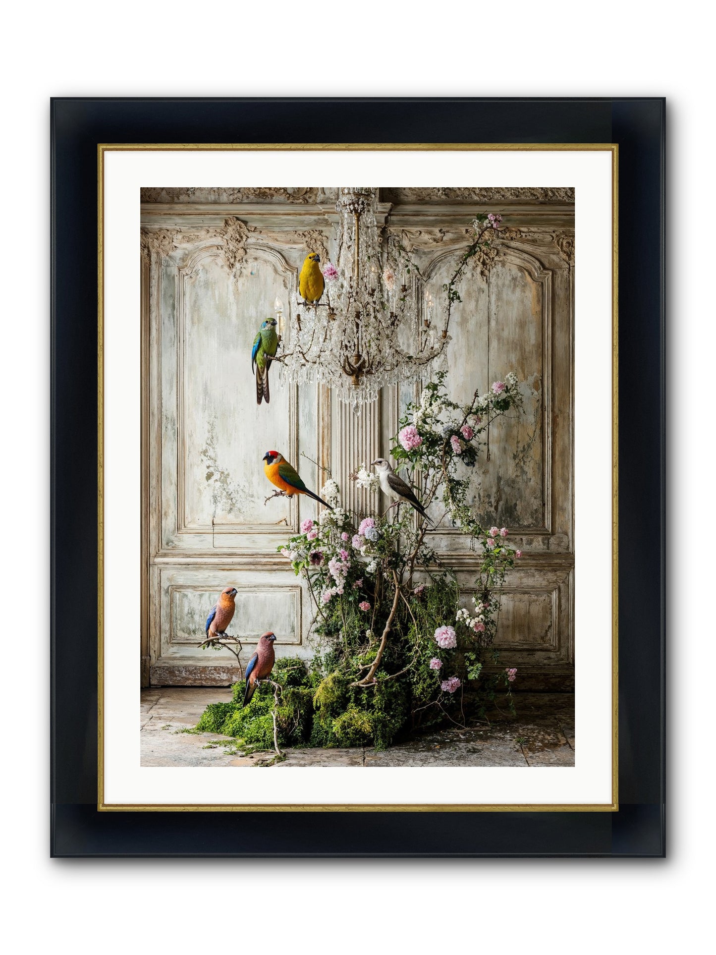 The Audacious Chorale Framed Print - Wide Black w/Gold 24x32