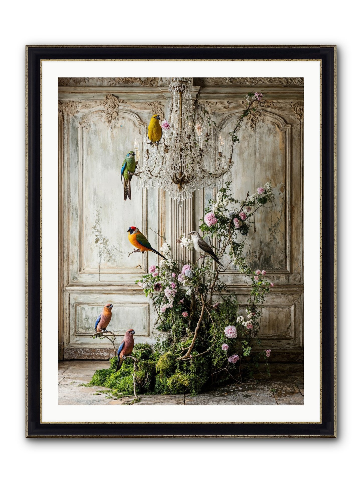 The Audacious Chorale Framed Print - Black & Gold 30x40