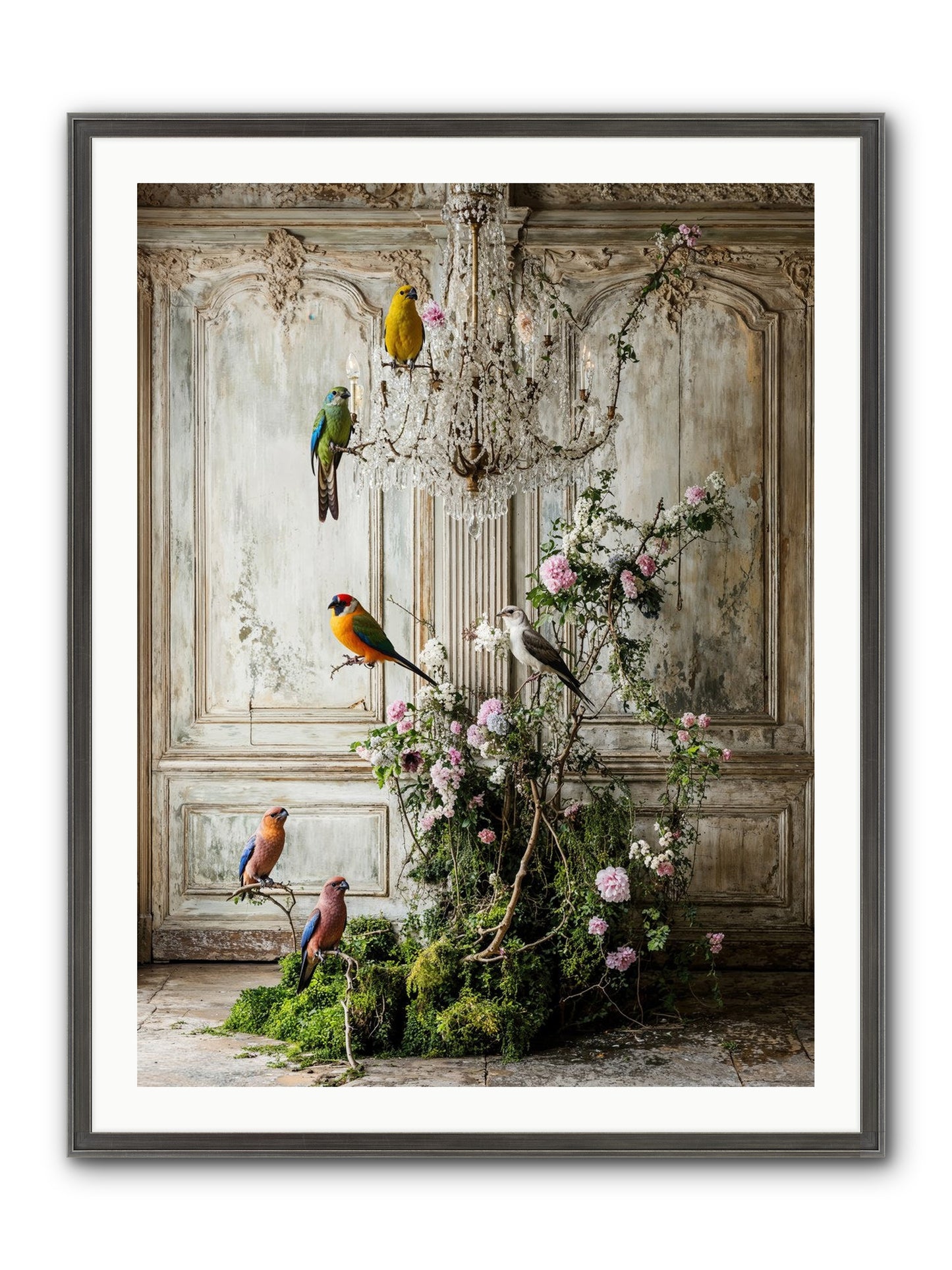 The Audacious Chorale Framed Print - Slimwoods Black/Silver 30x40