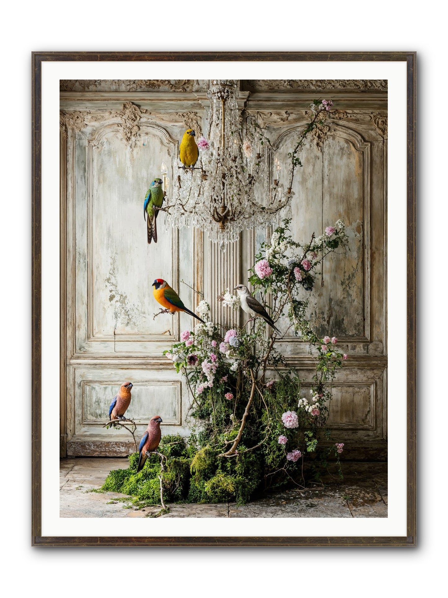 The Audacious Chorale Framed Print - Slimwoods Black/Gold 36x48