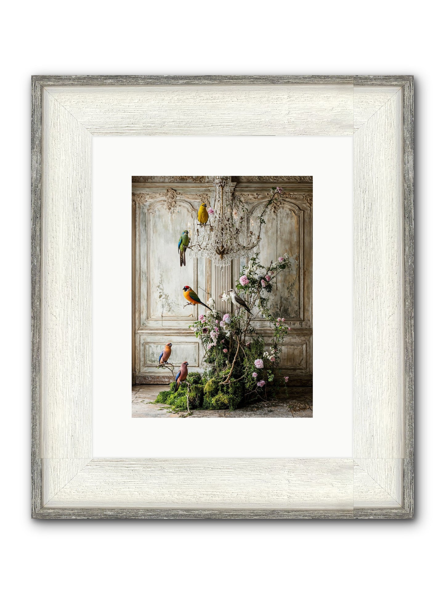 The Audacious Chorale Framed Print - Driftwood White 9x12