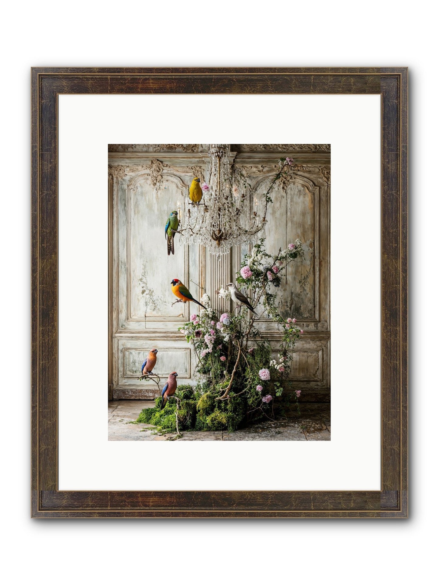 The Audacious Chorale Framed Print - Slimwoods Black/Gold 9x12