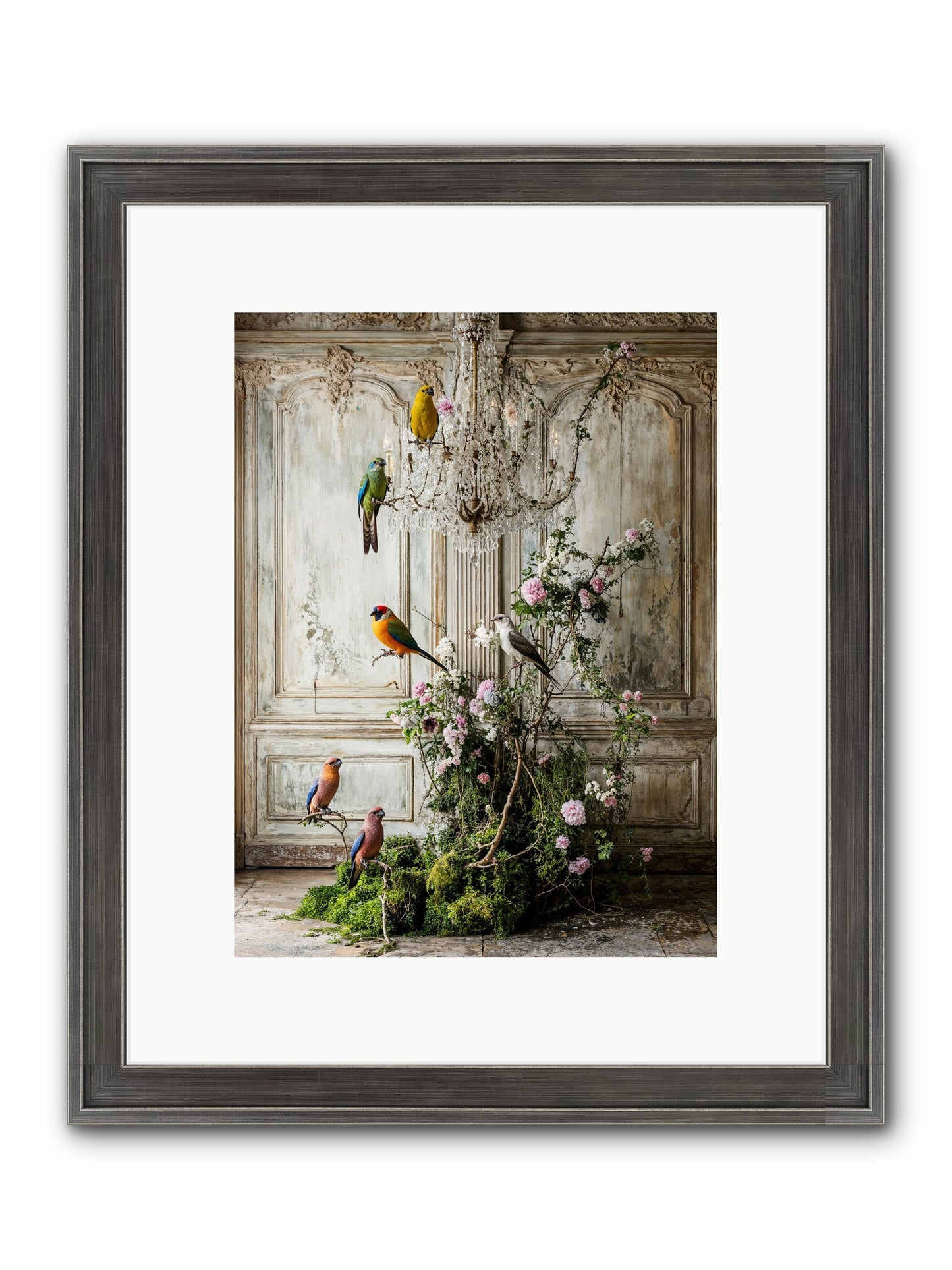 The Audacious Chorale Framed Print - Slimwoods Black/Silver 9x12