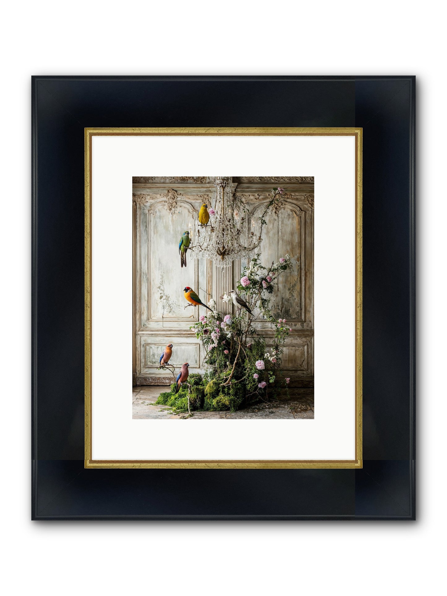 The Audacious Chorale Framed Print - Wide Black w/Gold 9x12