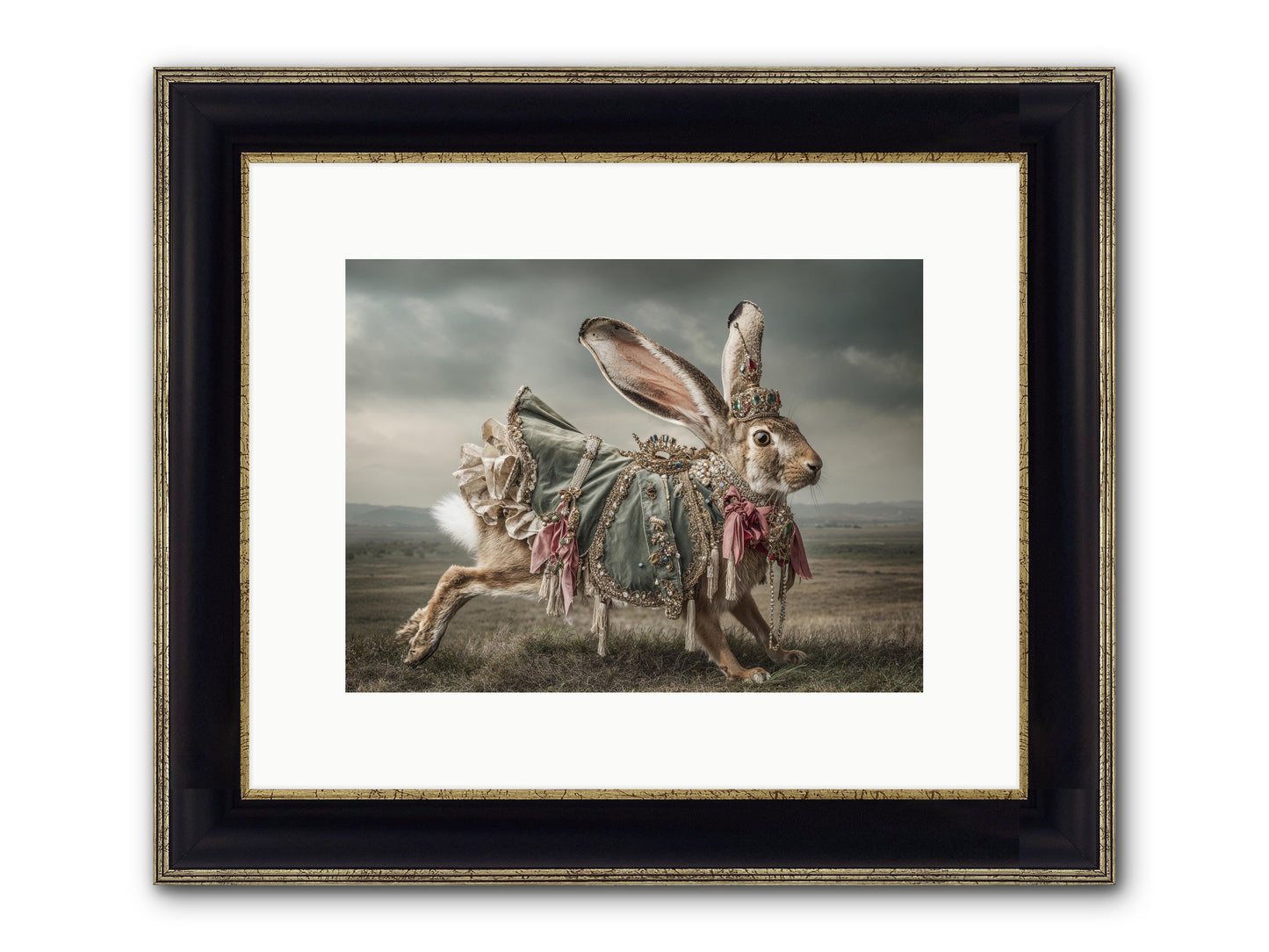 The Ballad Of Honeyfern Gate Framed Print - Black & Gold 12x9