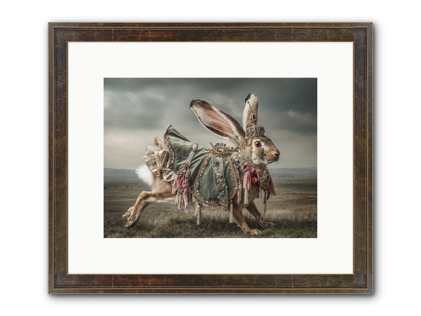 The Ballad Of Honeyfern Gate Framed Print - Slimwoods Black/Gold 12x9