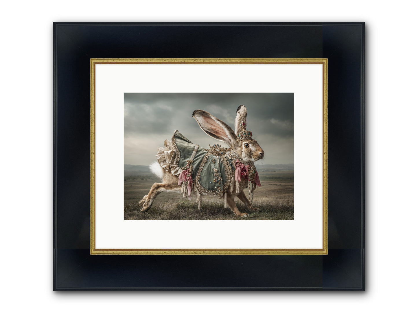 The Ballad Of Honeyfern Gate Framed Print - Wide Black w/Gold 12x9