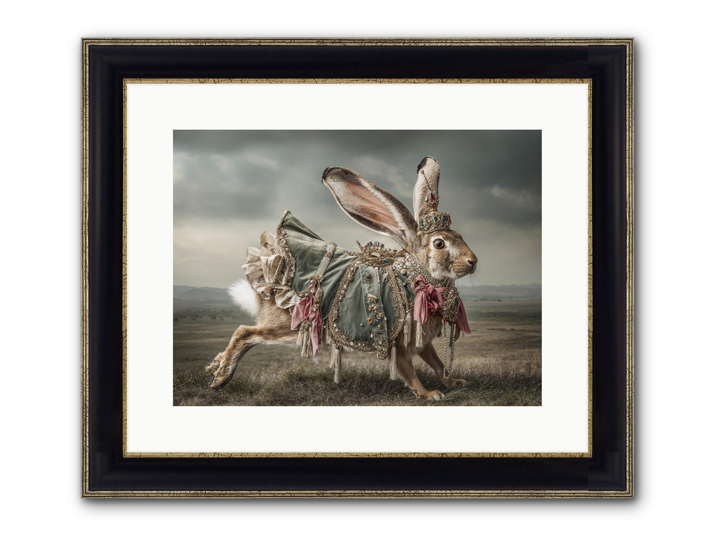 The Ballad Of Honeyfern Gate Framed Print - Black & Gold 16x12