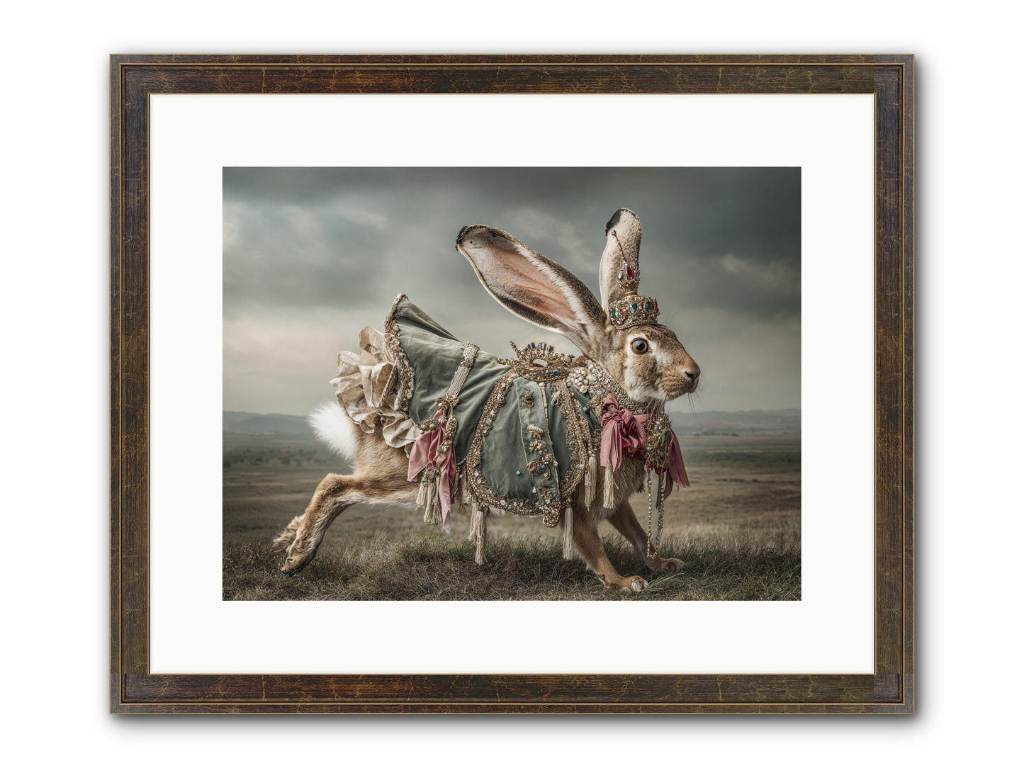 The Ballad Of Honeyfern Gate Framed Print - Slimwoods Black/Gold 16x12
