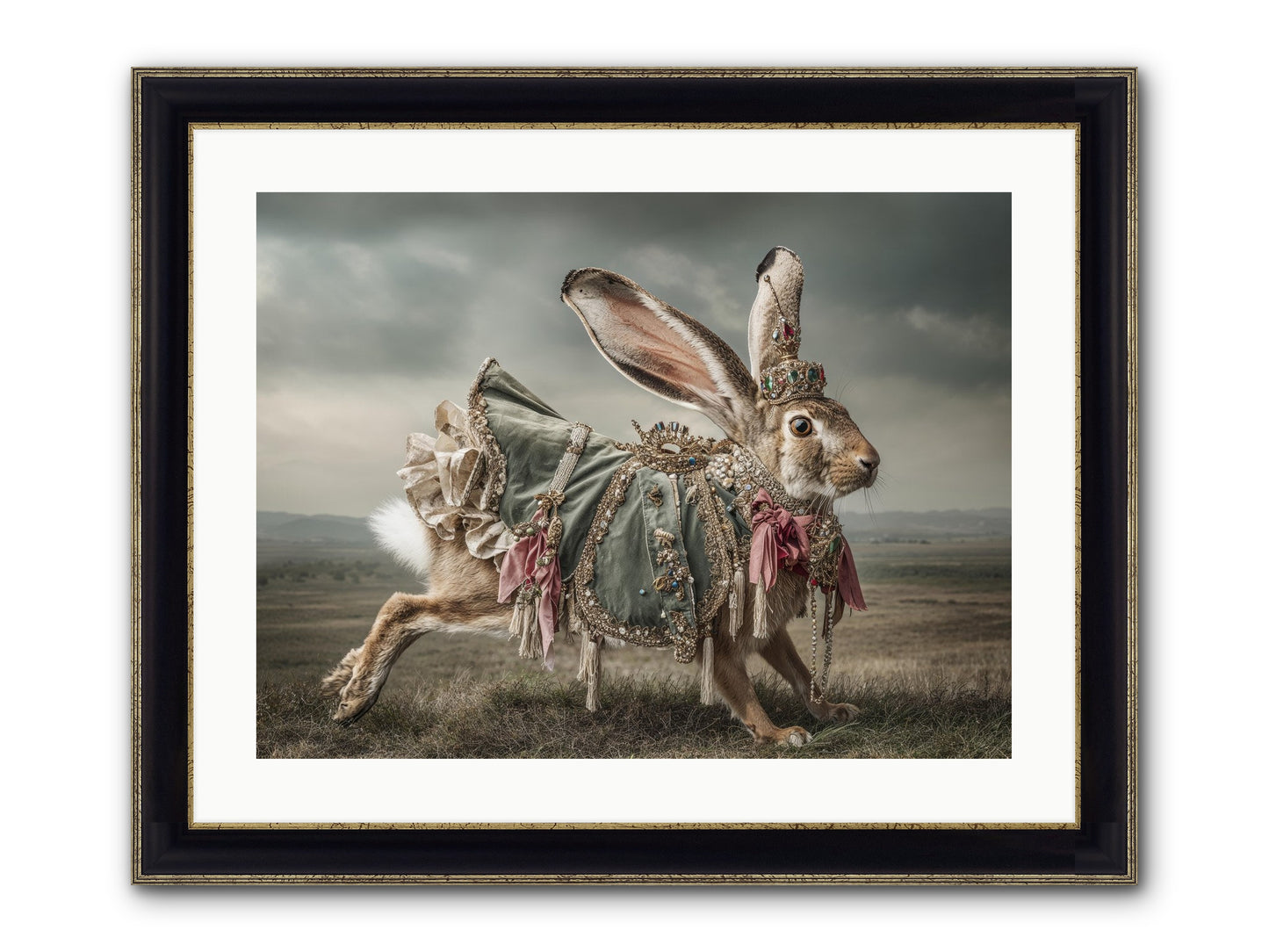 The Ballad Of Honeyfern Gate Framed Print - Black & Gold 24x18