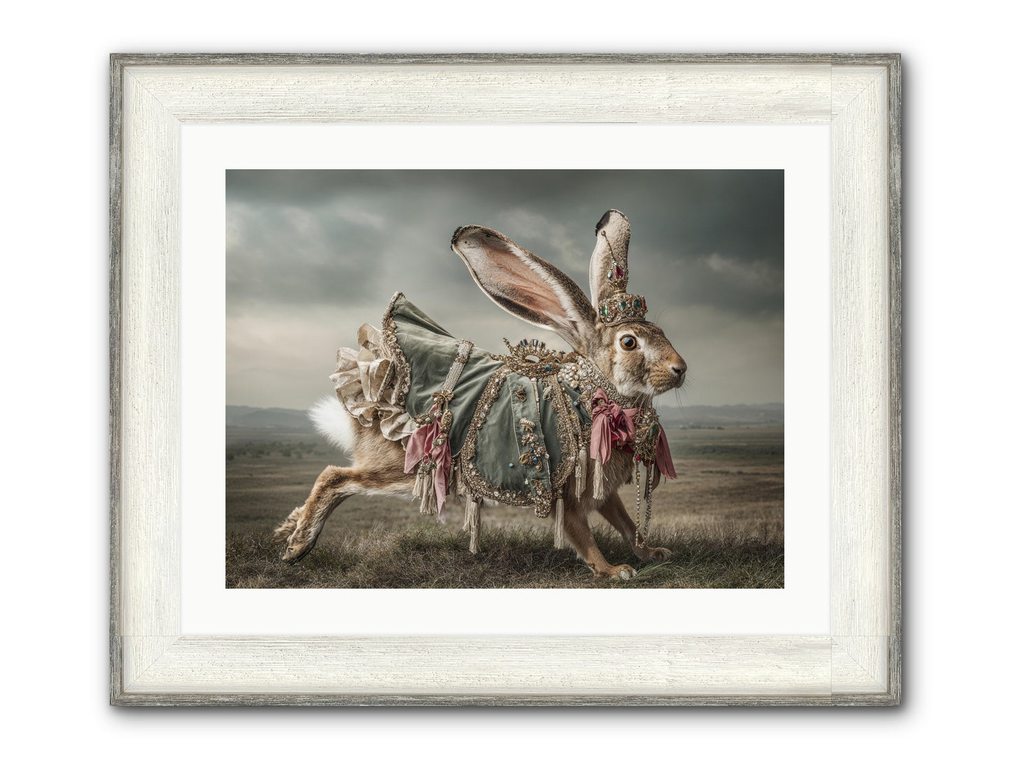 The Ballad Of Honeyfern Gate Framed Print - Driftwood White 24x18