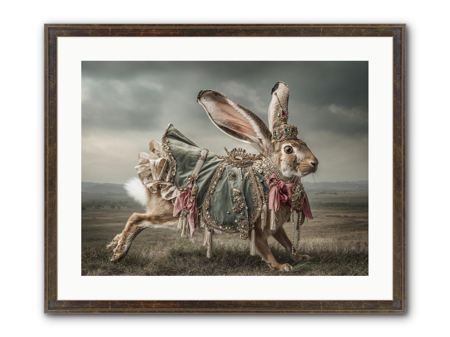 The Ballad Of Honeyfern Gate Framed Print - Slimwoods Black/Gold 24x18