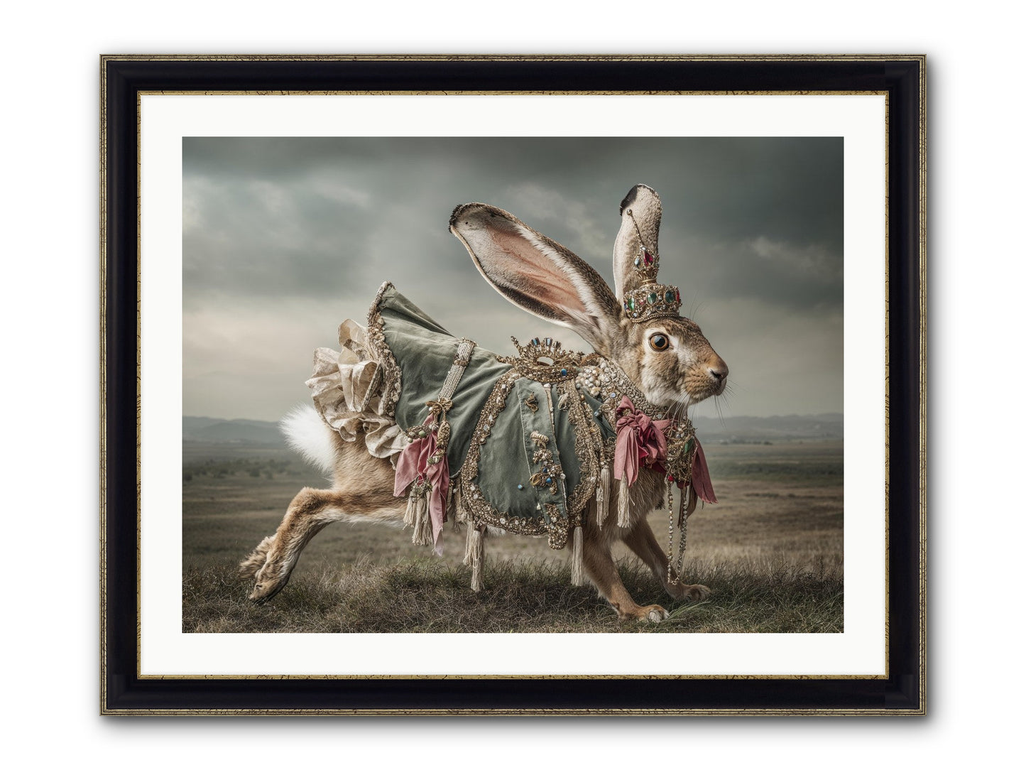 The Ballad Of Honeyfern Gate Framed Print - Black & Gold 32x24