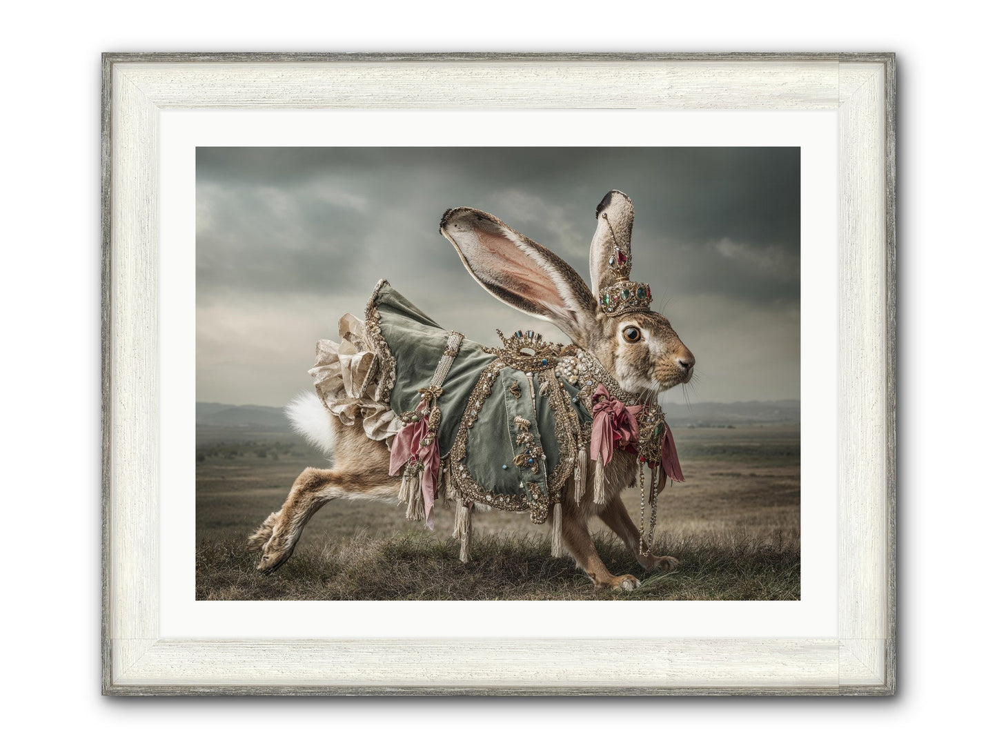 The Ballad Of Honeyfern Gate Framed Print - Driftwood White 32x24