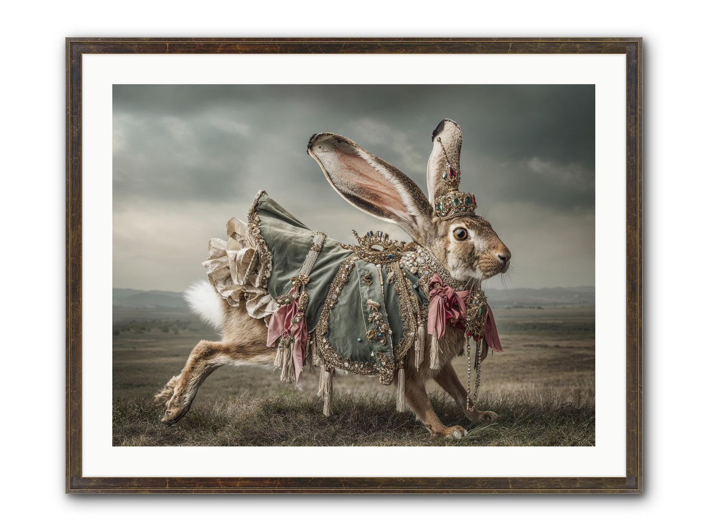 The Ballad Of Honeyfern Gate Framed Print - Slimwoods Black/Gold 32x24
