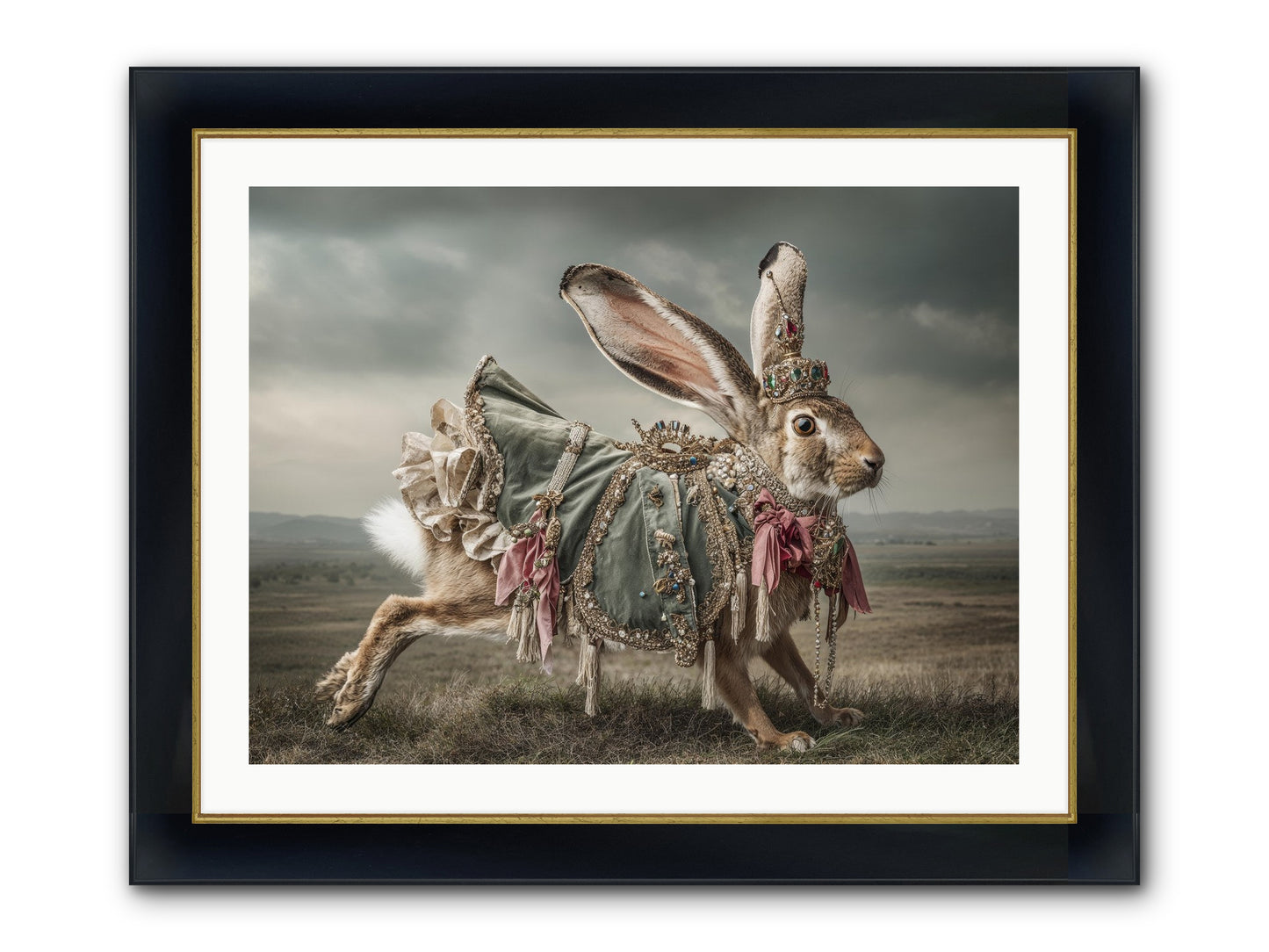 The Ballad Of Honeyfern Gate Framed Print - Wide Black w/Gold 32x24