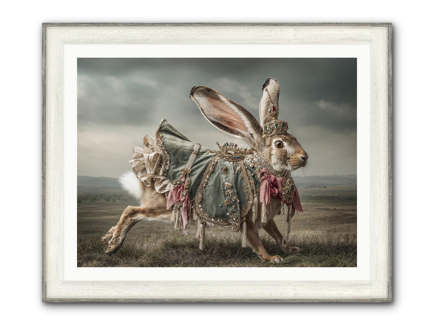 The Ballad Of Honeyfern Gate Framed Print - Driftwood White 40x30