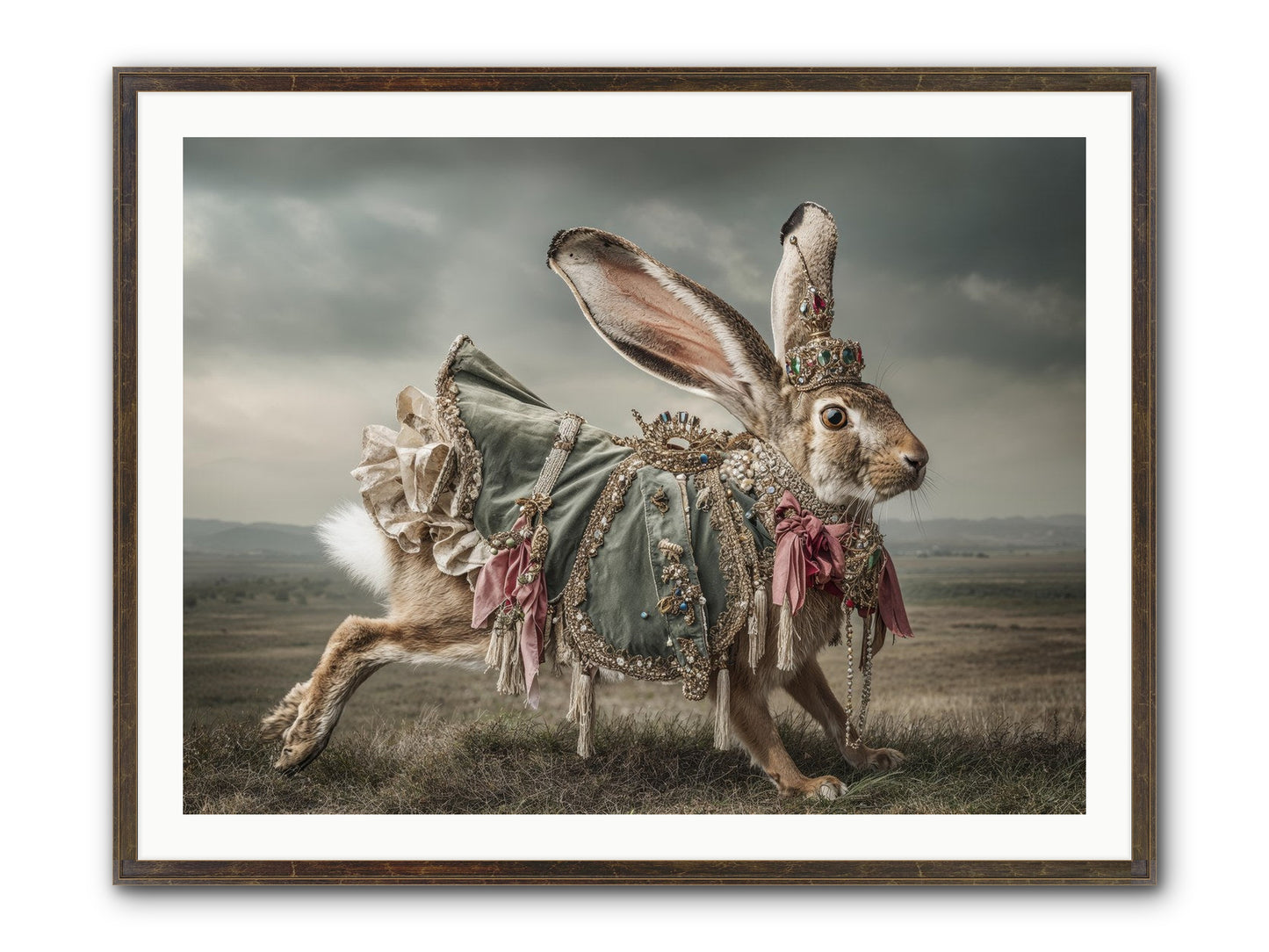 The Ballad Of Honeyfern Gate Framed Print - Slimwoods Black/Gold 40x30