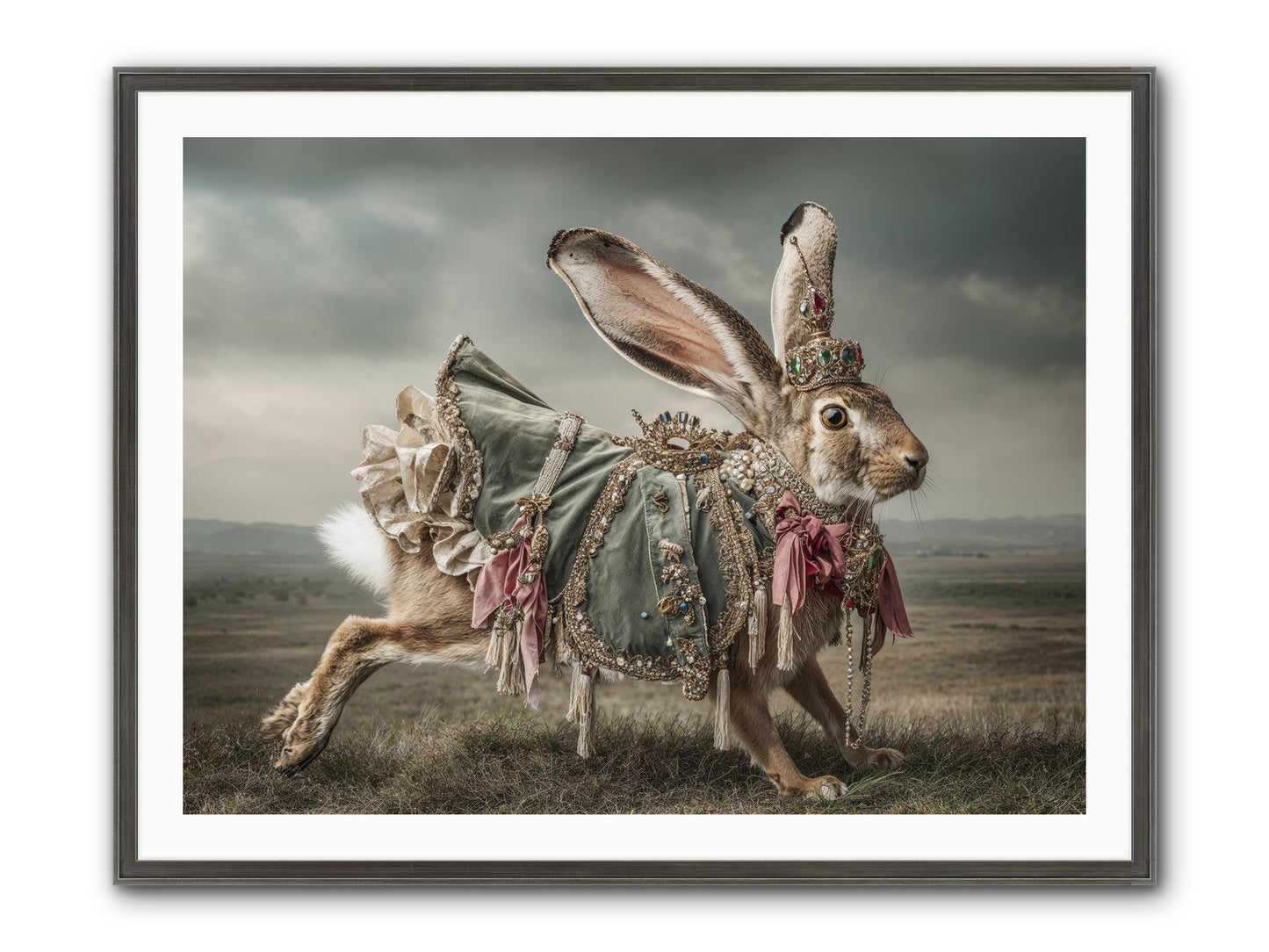 The Ballad Of Honeyfern Gate Framed Print - Slimwoods Black/Silver 40x30
