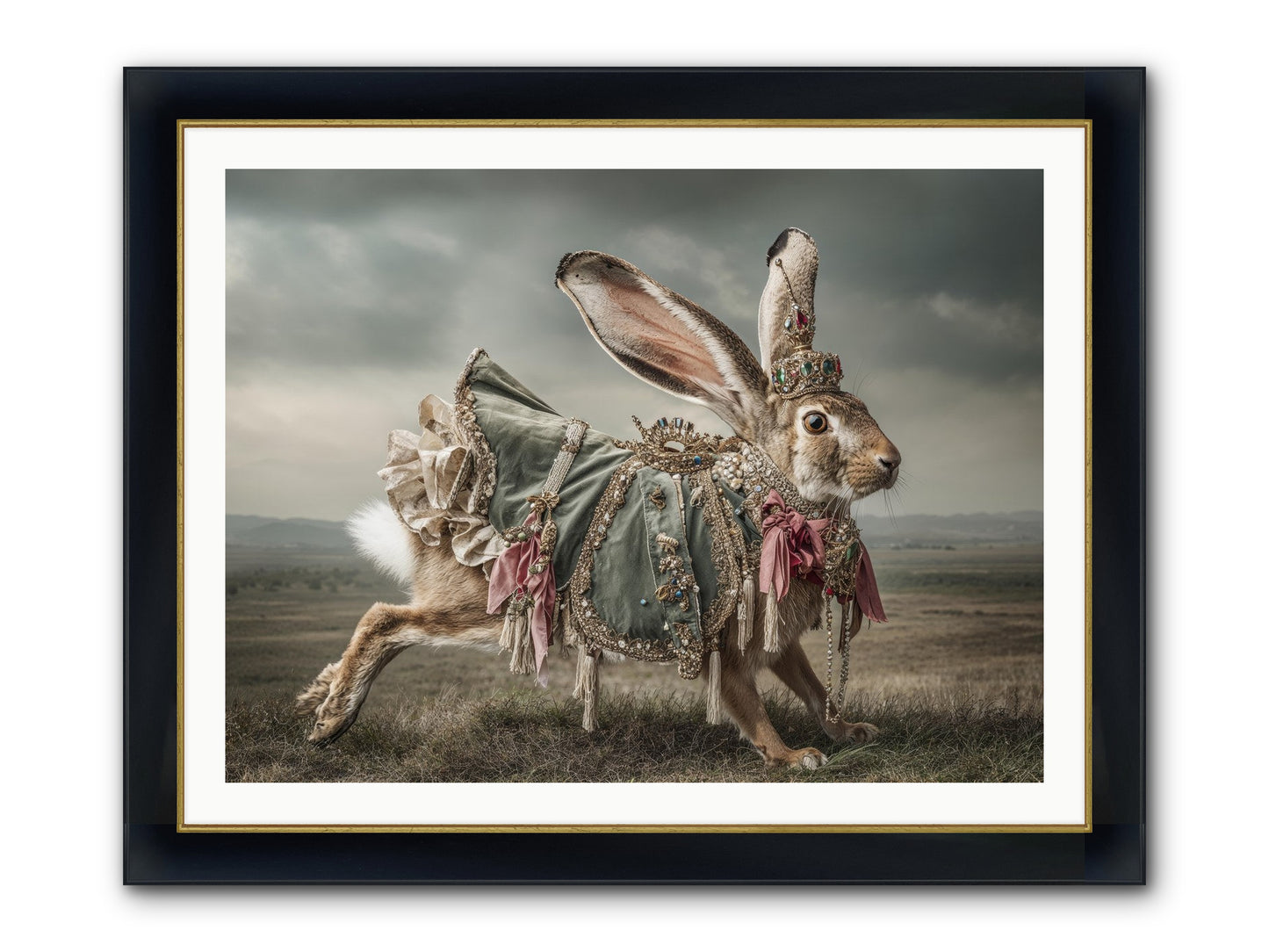 The Ballad Of Honeyfern Gate Framed Print - Wide Black w/Gold 40x30