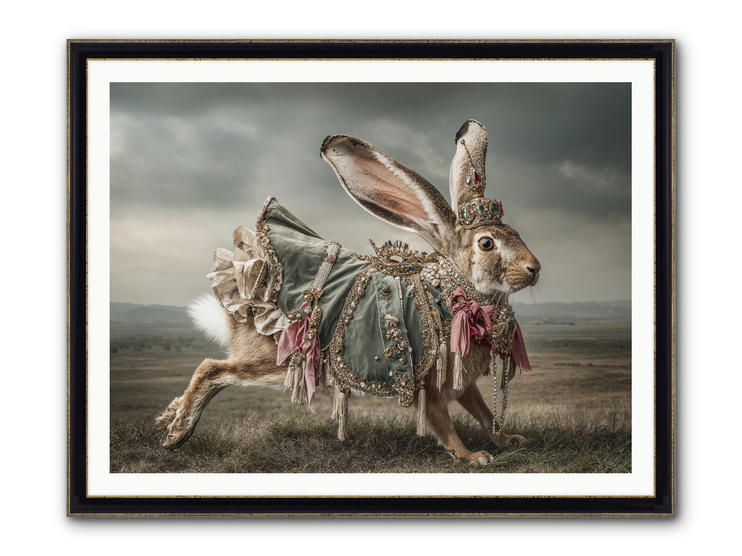 The Ballad Of Honeyfern Gate Framed Print - Black & Gold 48x36