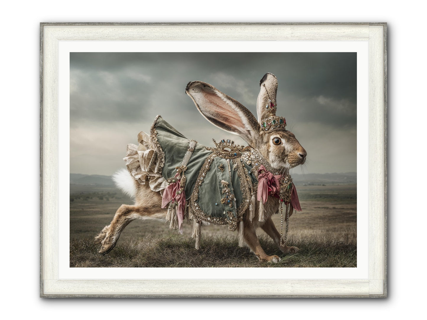 The Ballad Of Honeyfern Gate Framed Print - Driftwood White 48x36