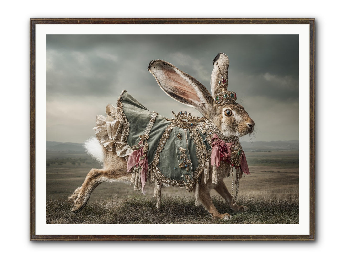 The Ballad Of Honeyfern Gate Framed Print - Slimwoods Black/Gold 48x36