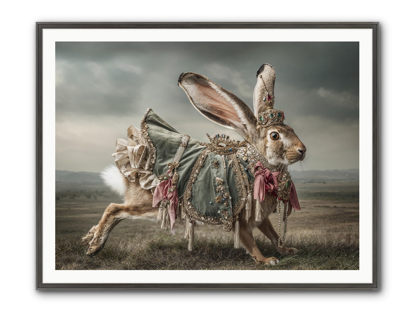 The Ballad Of Honeyfern Gate Framed Print - Slimwoods Black/Silver 48x36