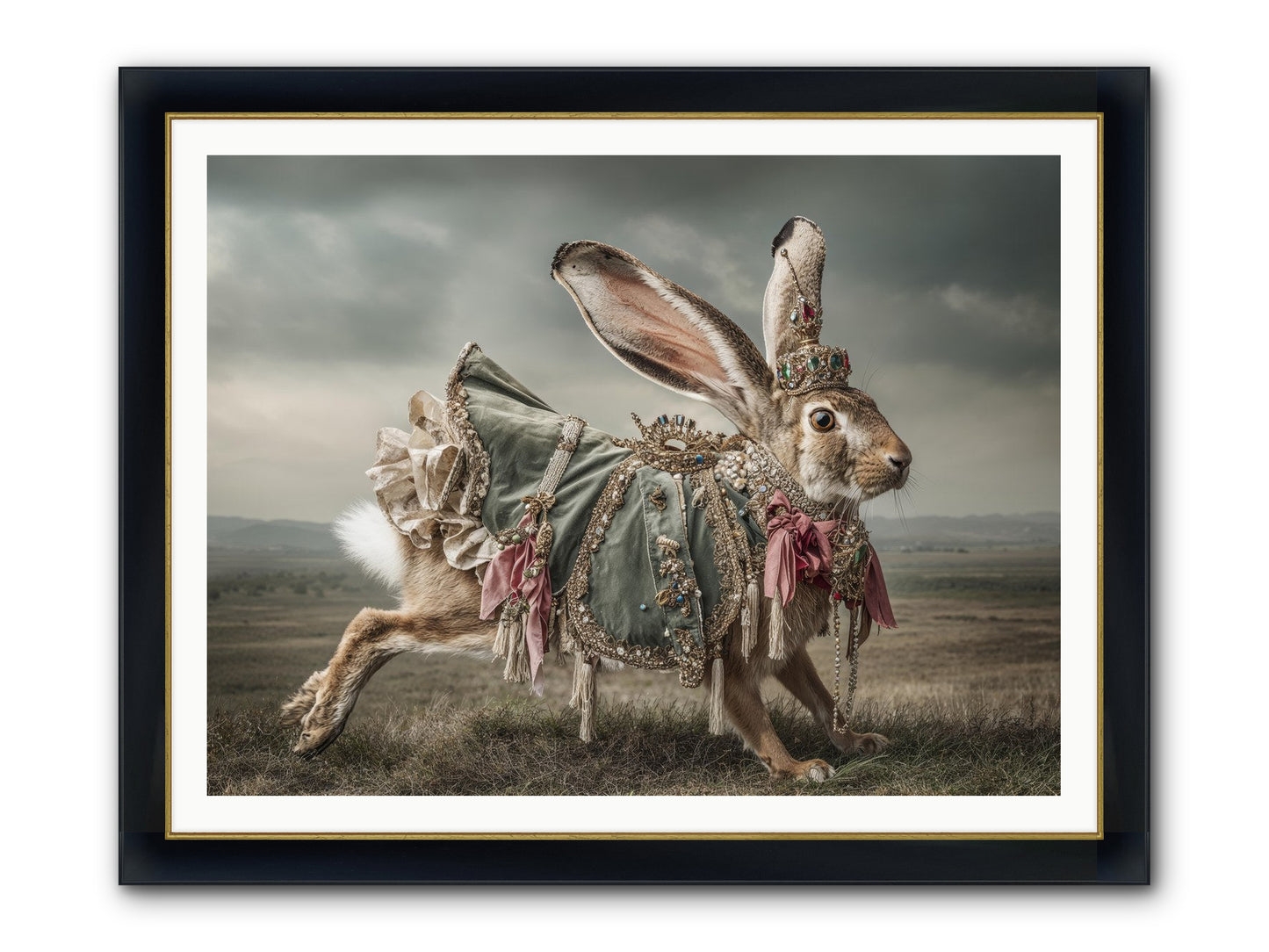 The Ballad Of Honeyfern Gate Framed Print - Wide Black w/Gold 48x36