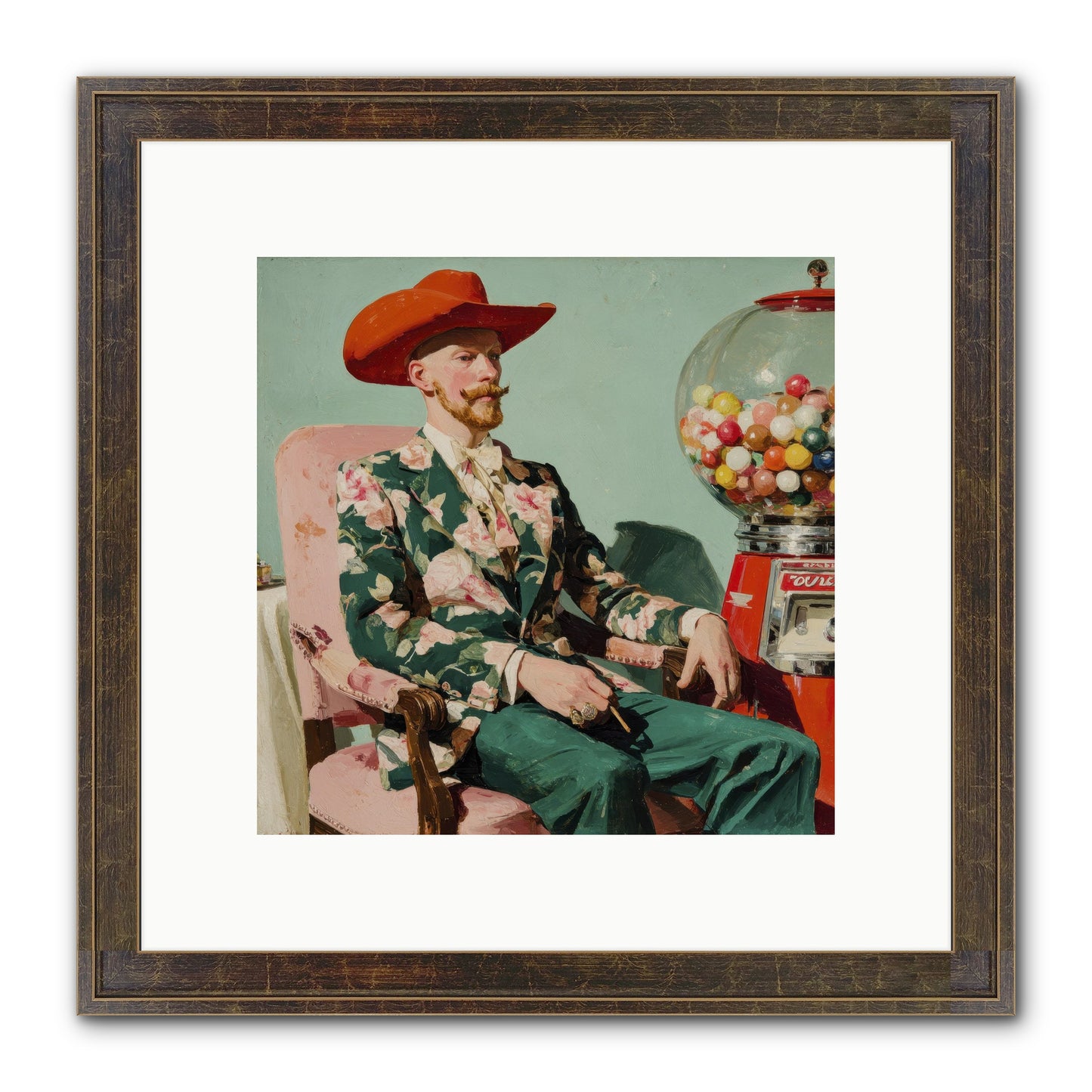 The Ballroom Without Music Framed Print - Slimwoods Black/Gold 10x10