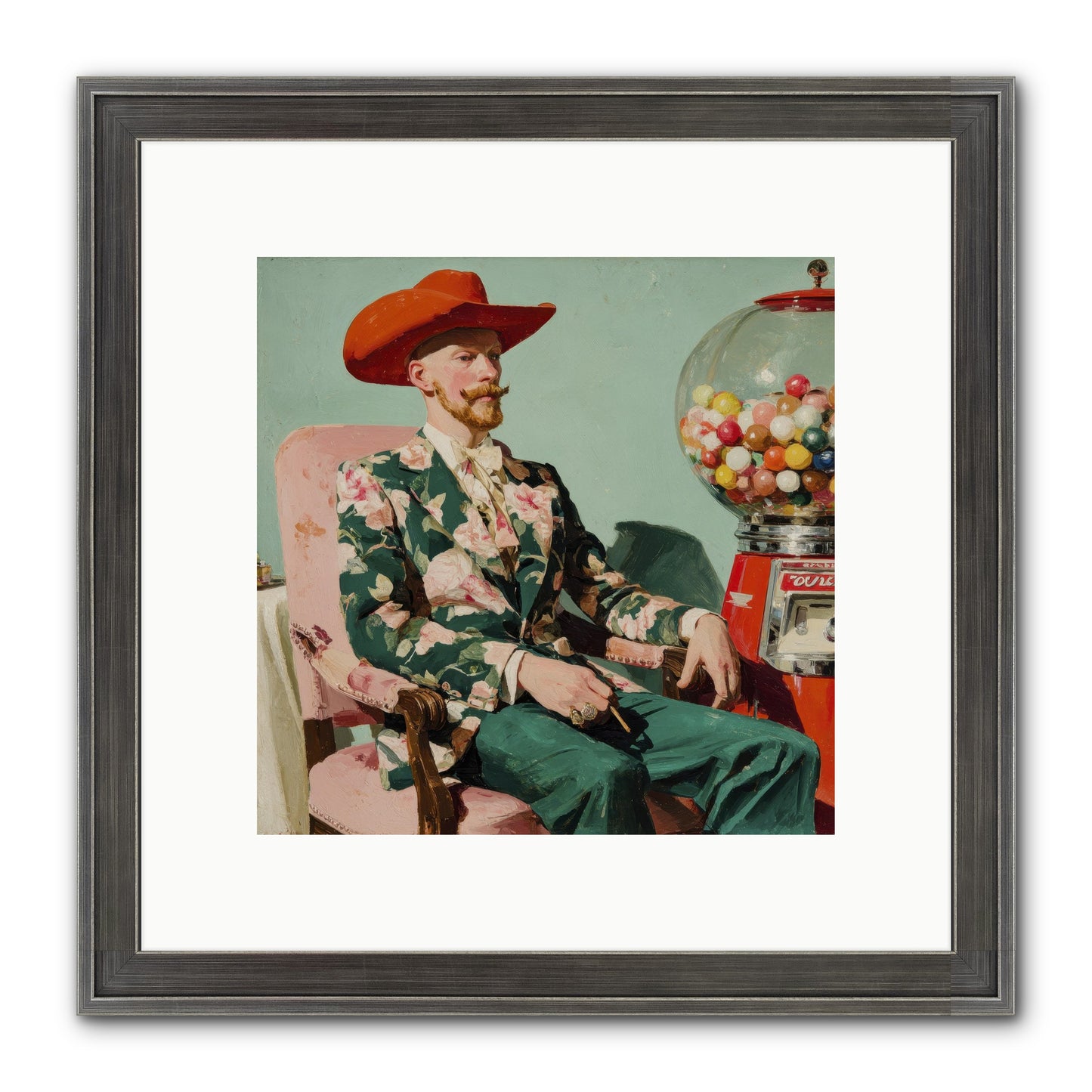 The Ballroom Without Music Framed Print - Slimwoods Black/Silver 10x10